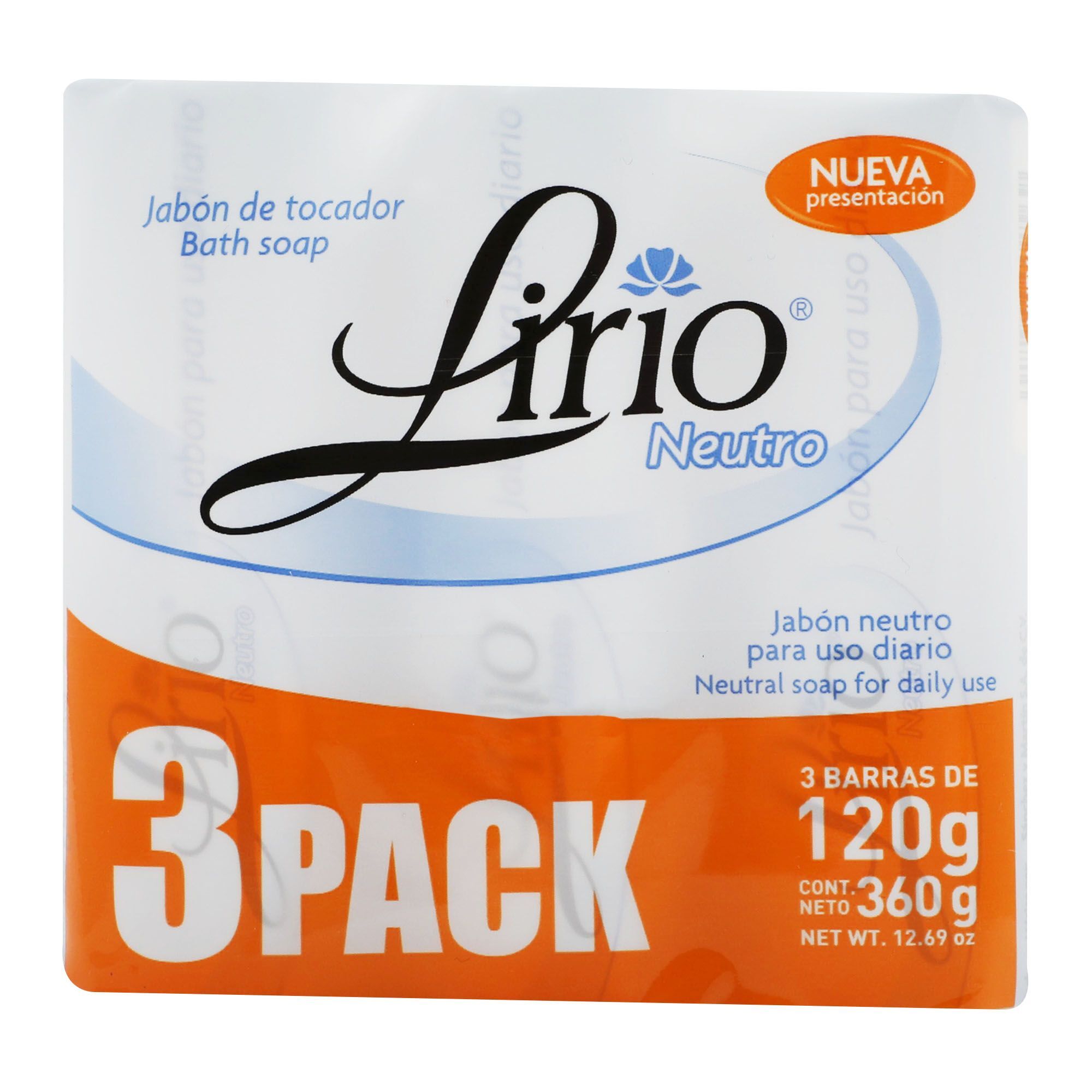 Jabon Neutro 120gr Lirio 3.0 Pza