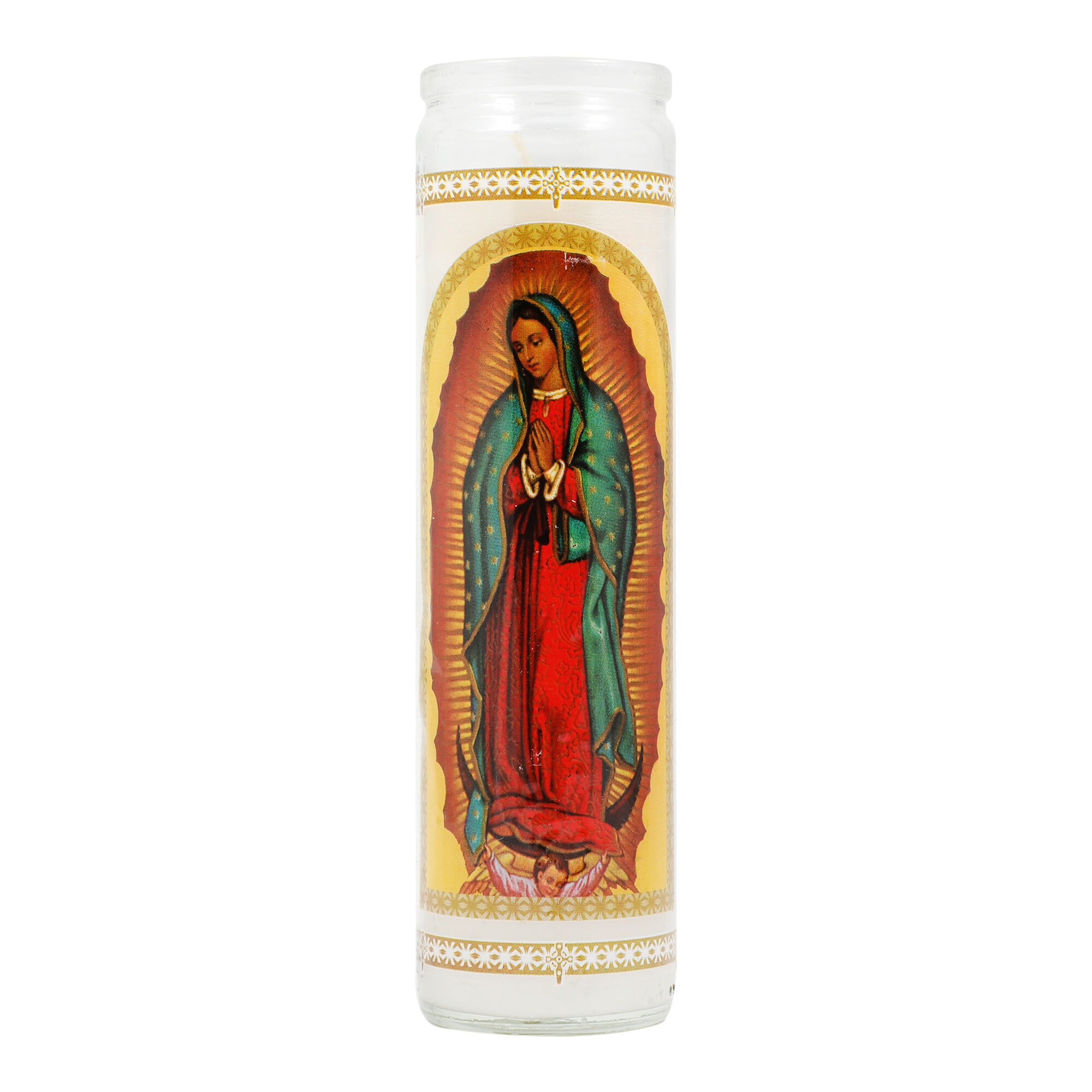 Veladora Virgen Gpe Rosita Luz Eterna 1.0 Pza