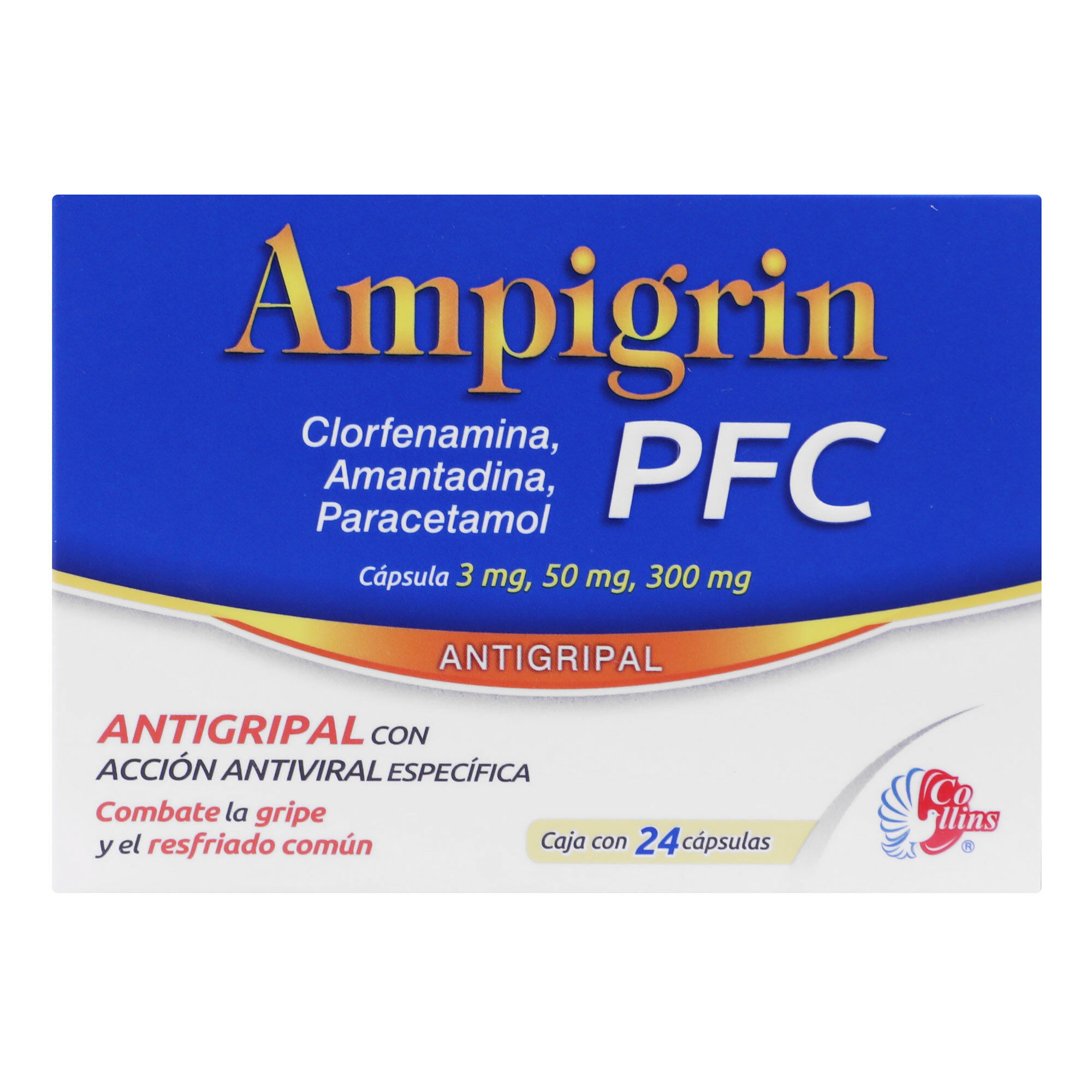Clorfenamina Amantadina Ampigrin Pfc 24.0 Cap