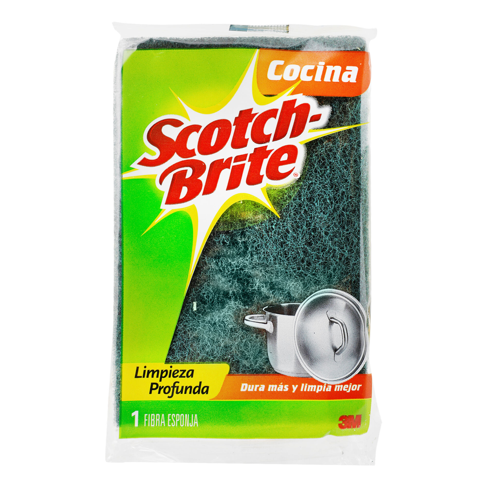 Fibra Esponja Gde Aroma Limon Scotch Brite 1.0 Pza