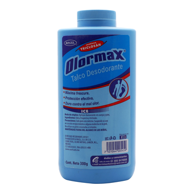 Talco Azul Olormax 300.0 Gr