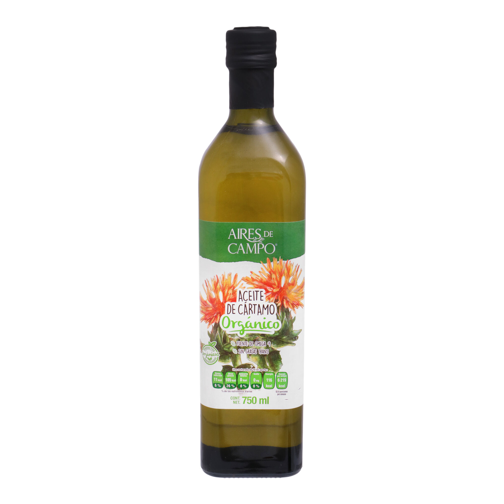 Aceite De Cartamo Organico Aires De Campo 500.0 Ml