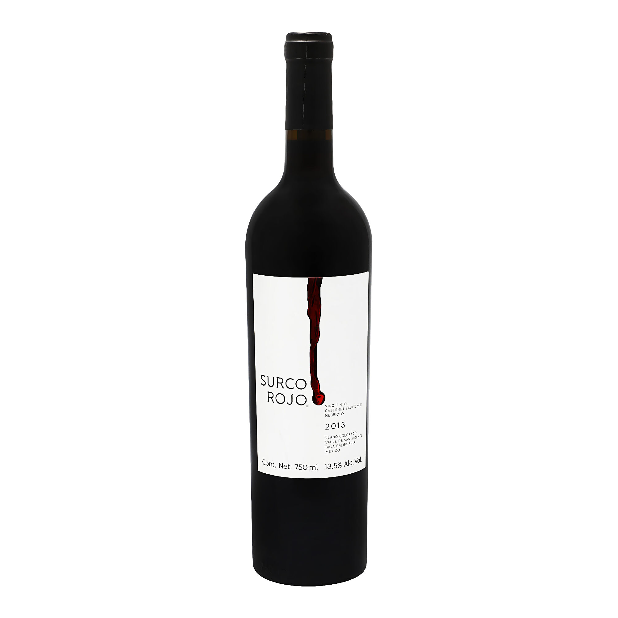 Vino Tinto Cabernet Sauvignon Nebbiolo Surco Rojo 750.0