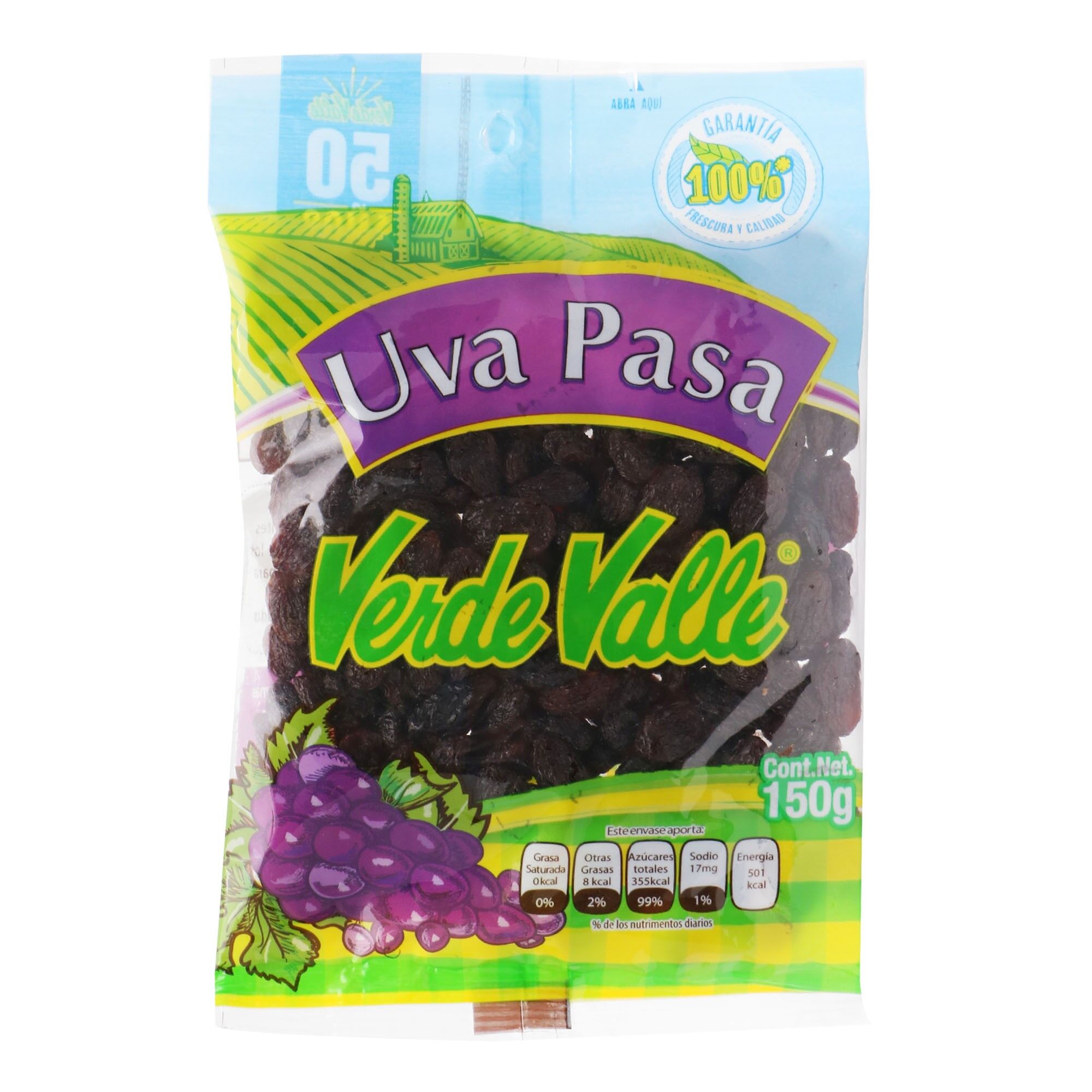 Uva Pasa Verde Valle 150.0 Gr