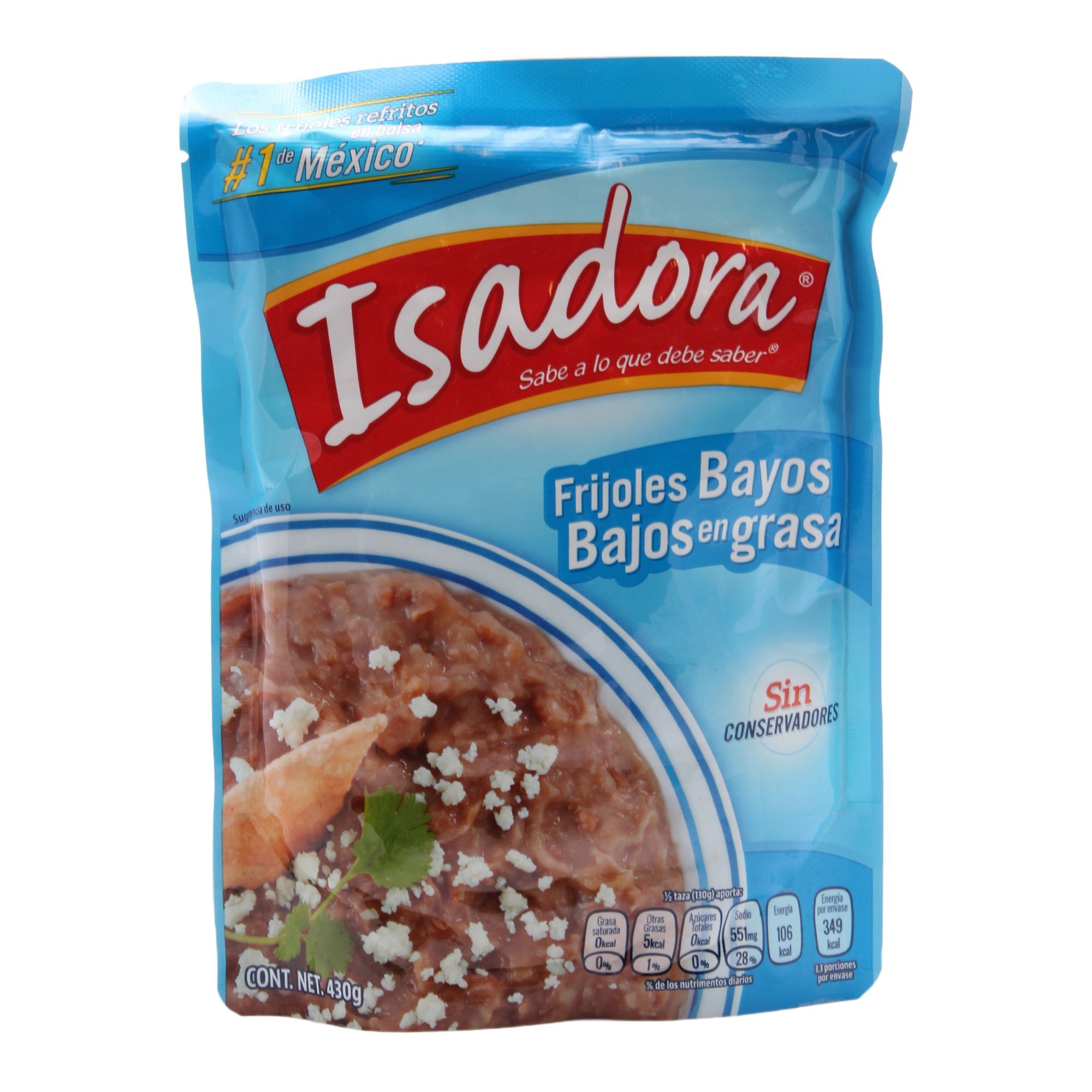 Frijol Bayo Bajos En Grasa Isadora 430.0 Gr