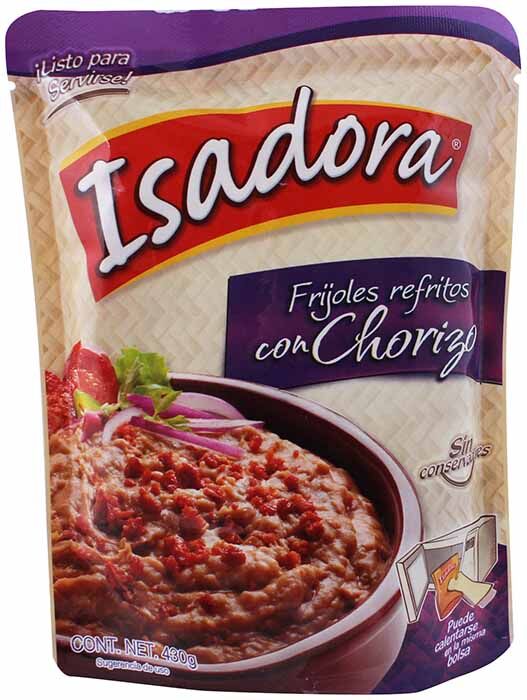 Frijol Refrito Con Chorizo Isadora 430.0 Gr