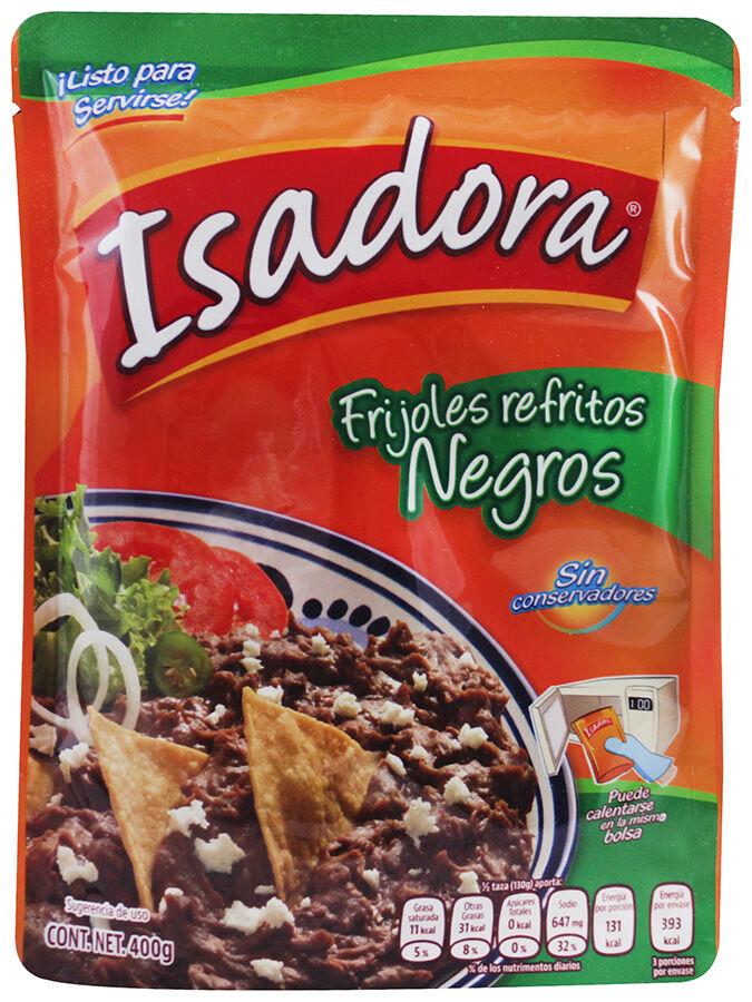 Frijol Refrito Negros Isadora 400.0 Gr