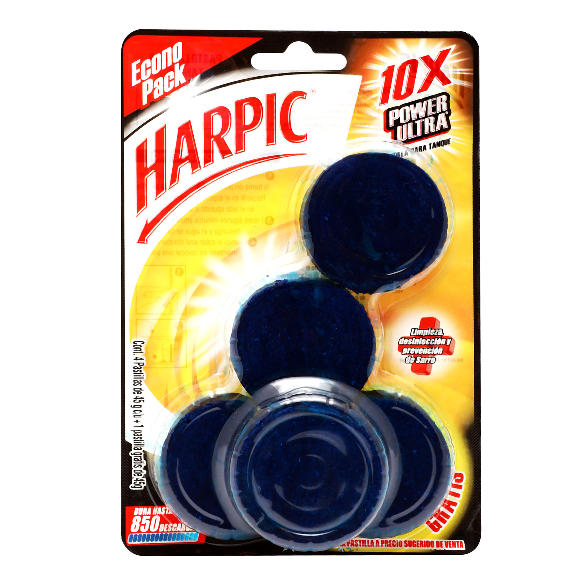 Pastilla Sanitaria Frescura Marina Harpic 5.0 Pza
