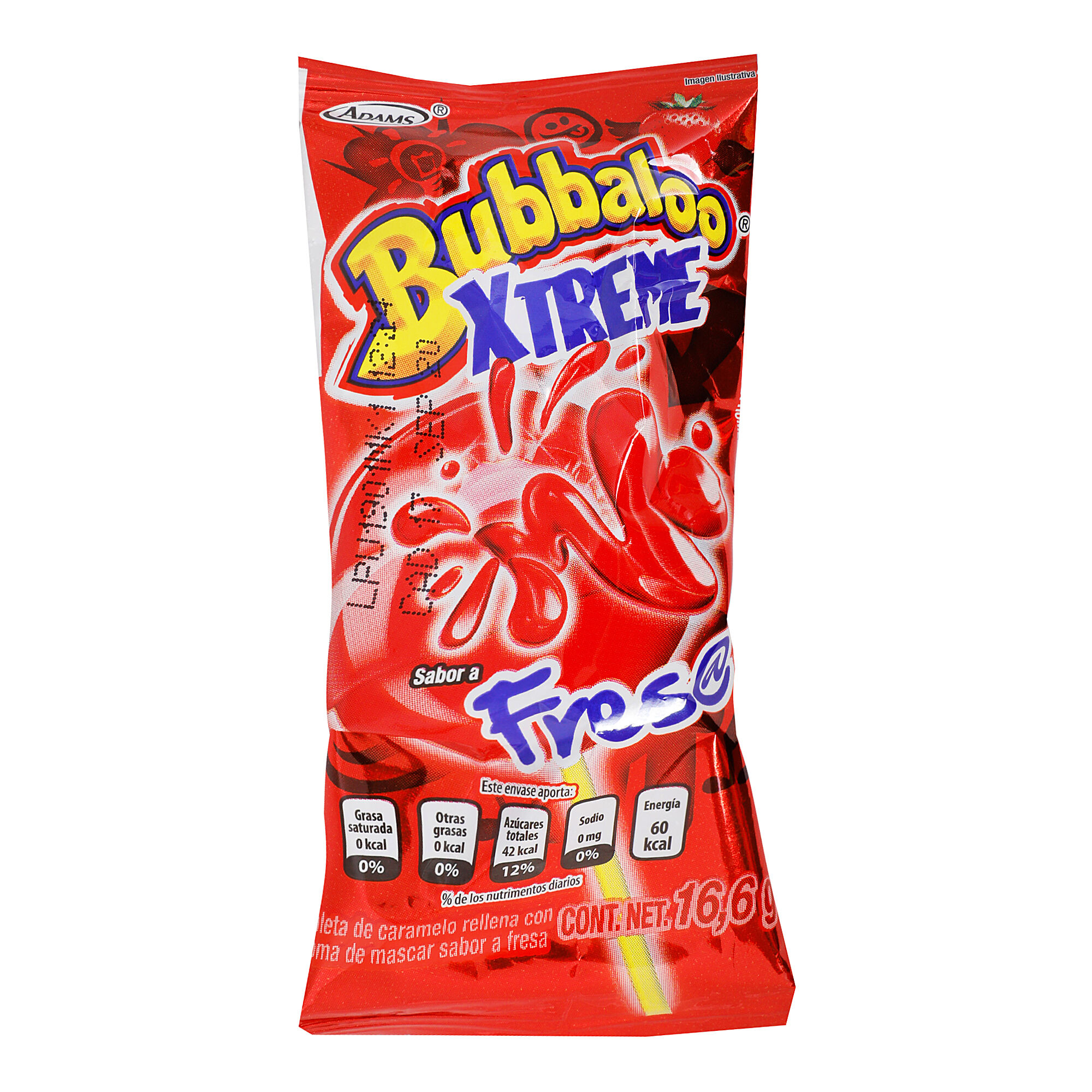 Paleta Fresa Bubbaxtreme 1.0 Pza