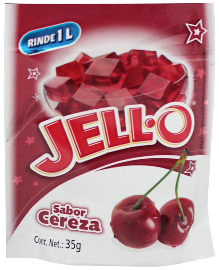 Gelatina Cereza Jell O 25.0 Gr
