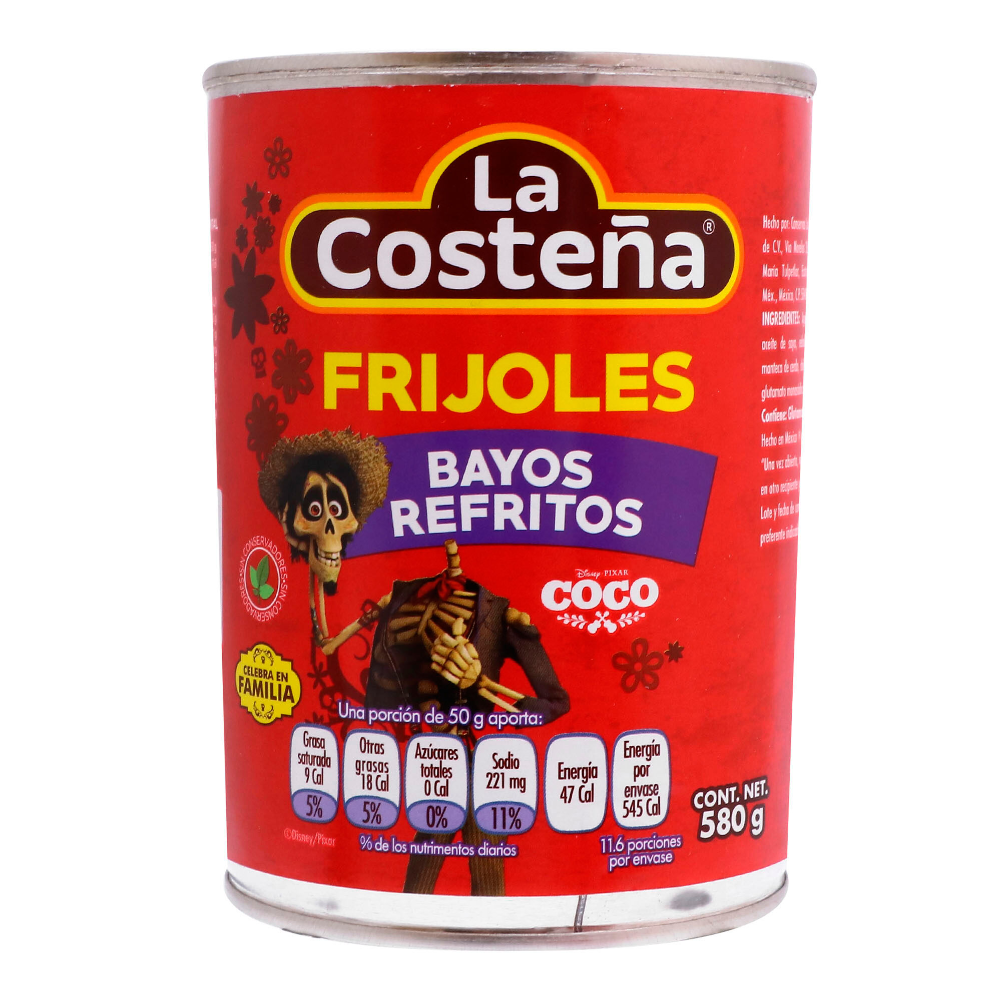 Frijol Refrito Bayos La Costena 580.0 Gr
