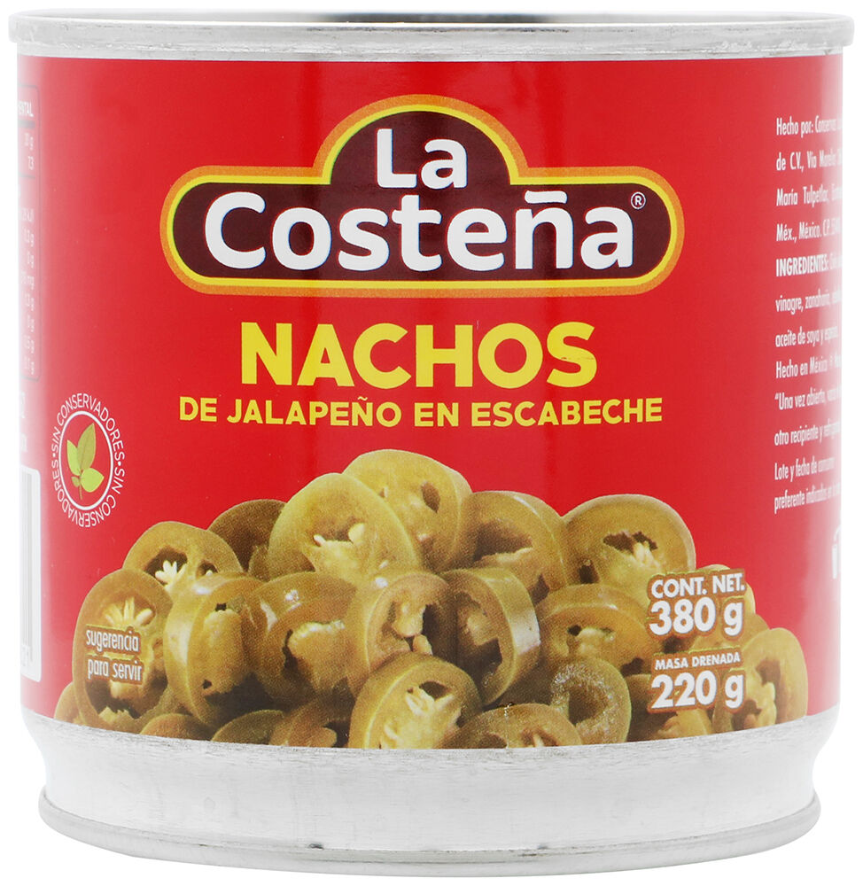 Chile Jalapeno Para Nachos La Costeña 380.0 Gr