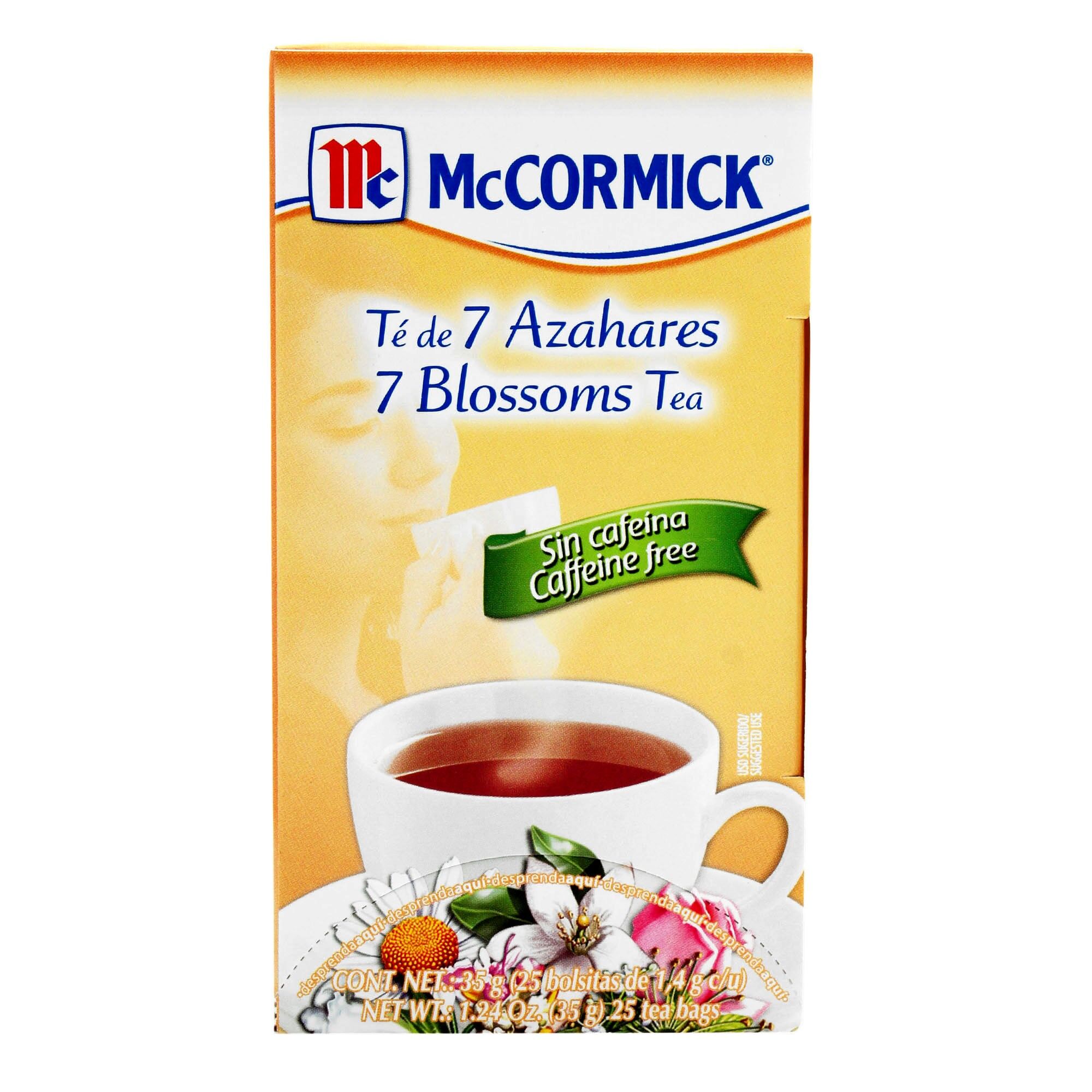 Te 7 Azahares Sin Cafeina Mc Cormick 25.0 Sob