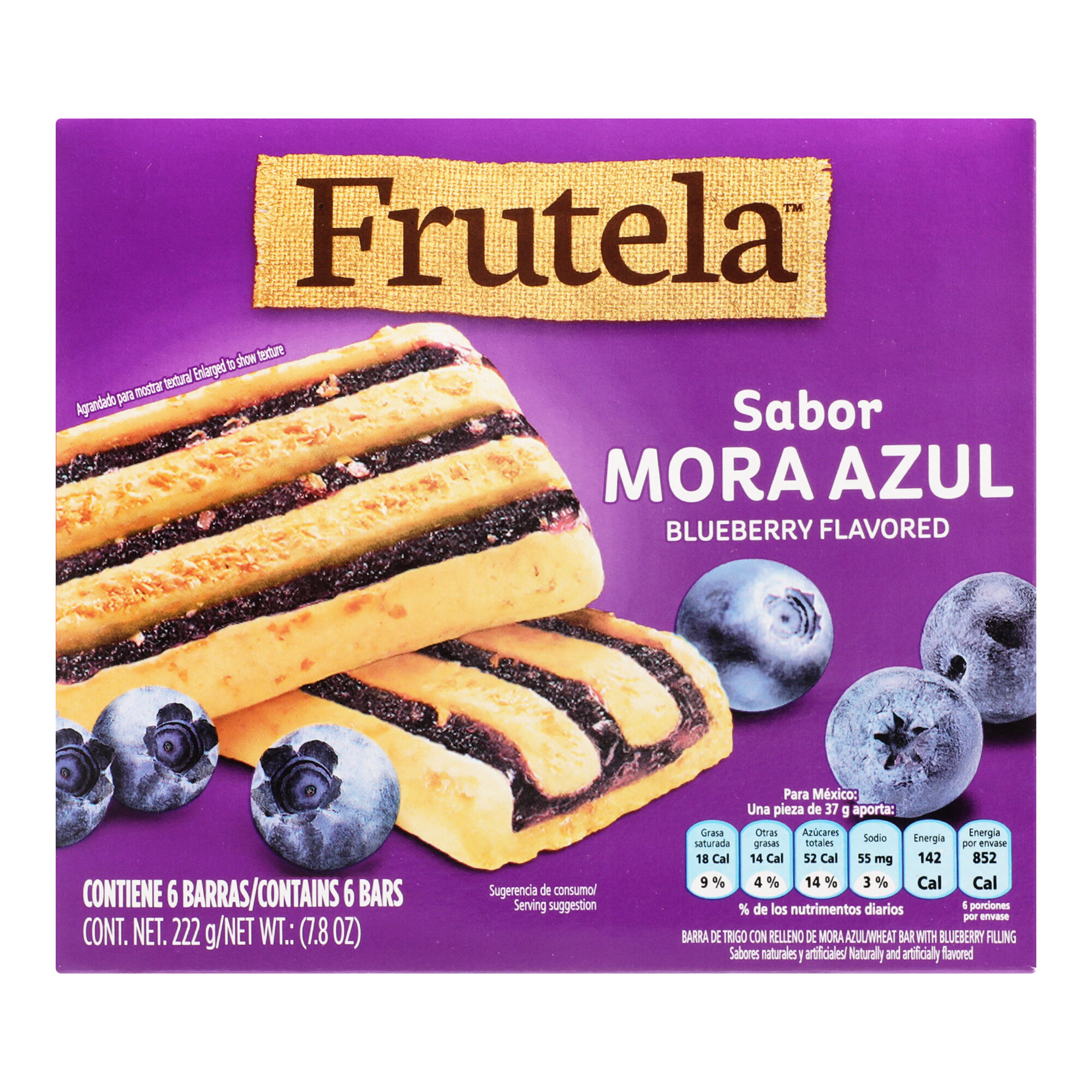 Barra Nutri Grain Frutela Mora Azul Kelloggs 222.0 Gr