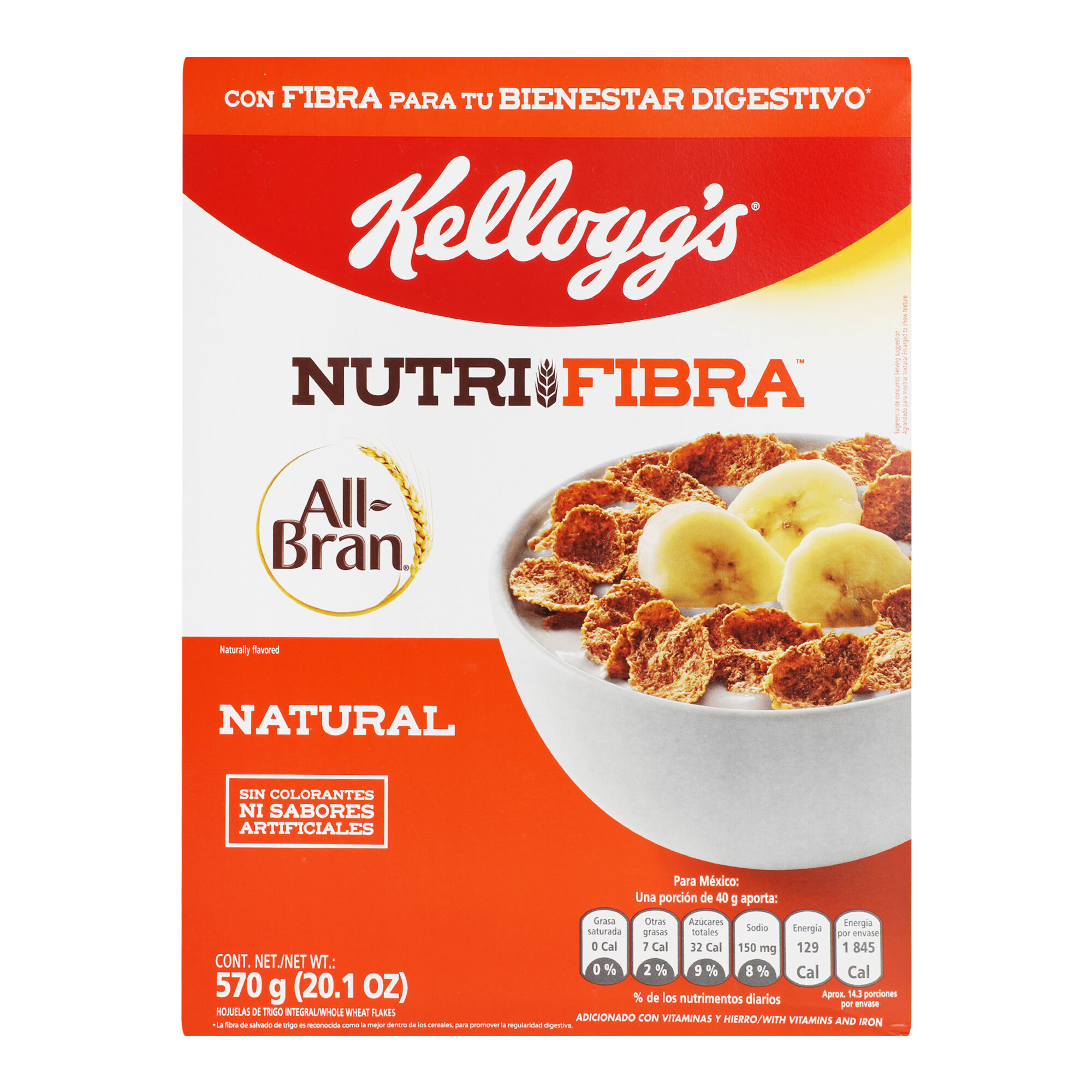 Cereal All Bran Flakes Kellogg 570.0 Gr