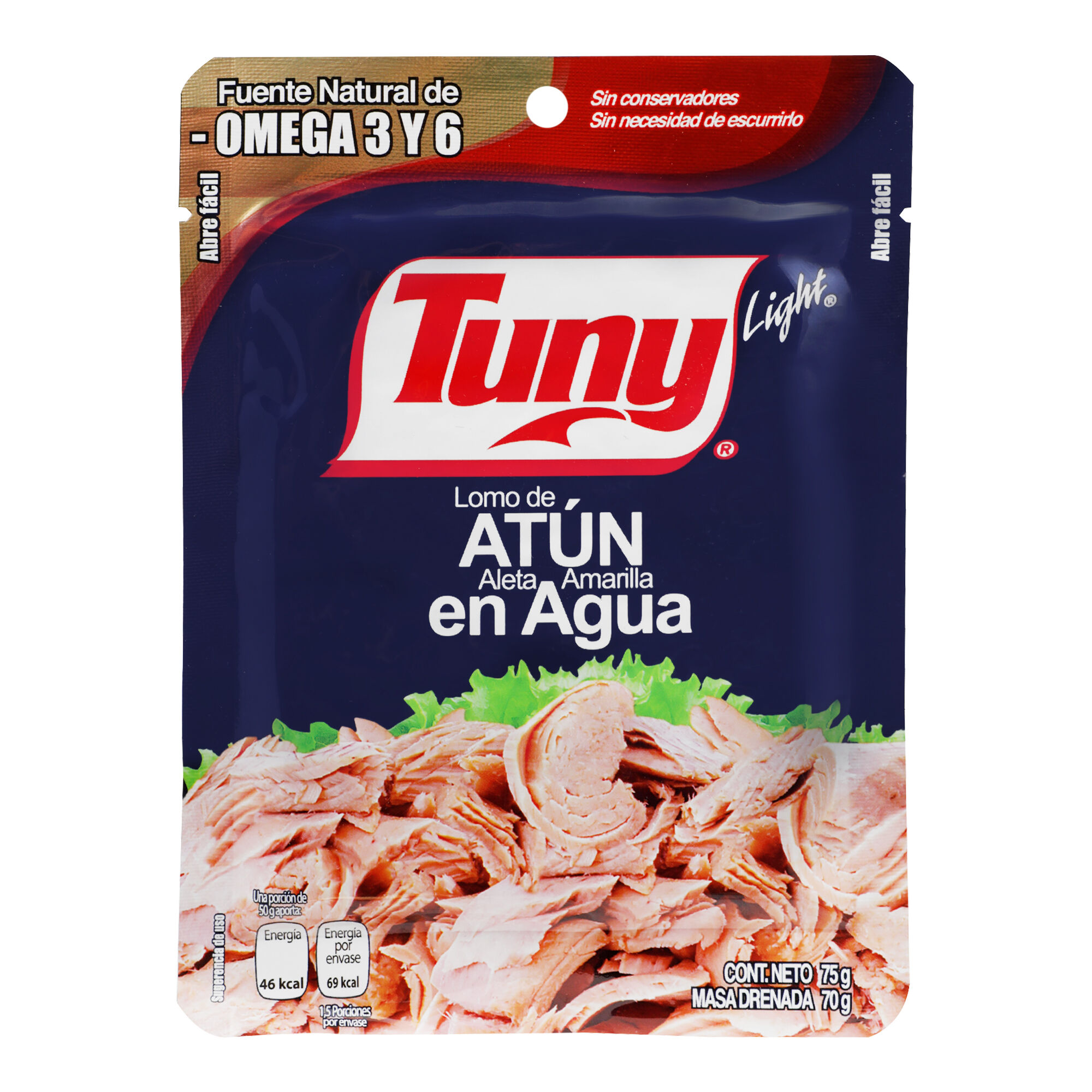 Atun En Agua Pouch Tuny 75.0 Gr