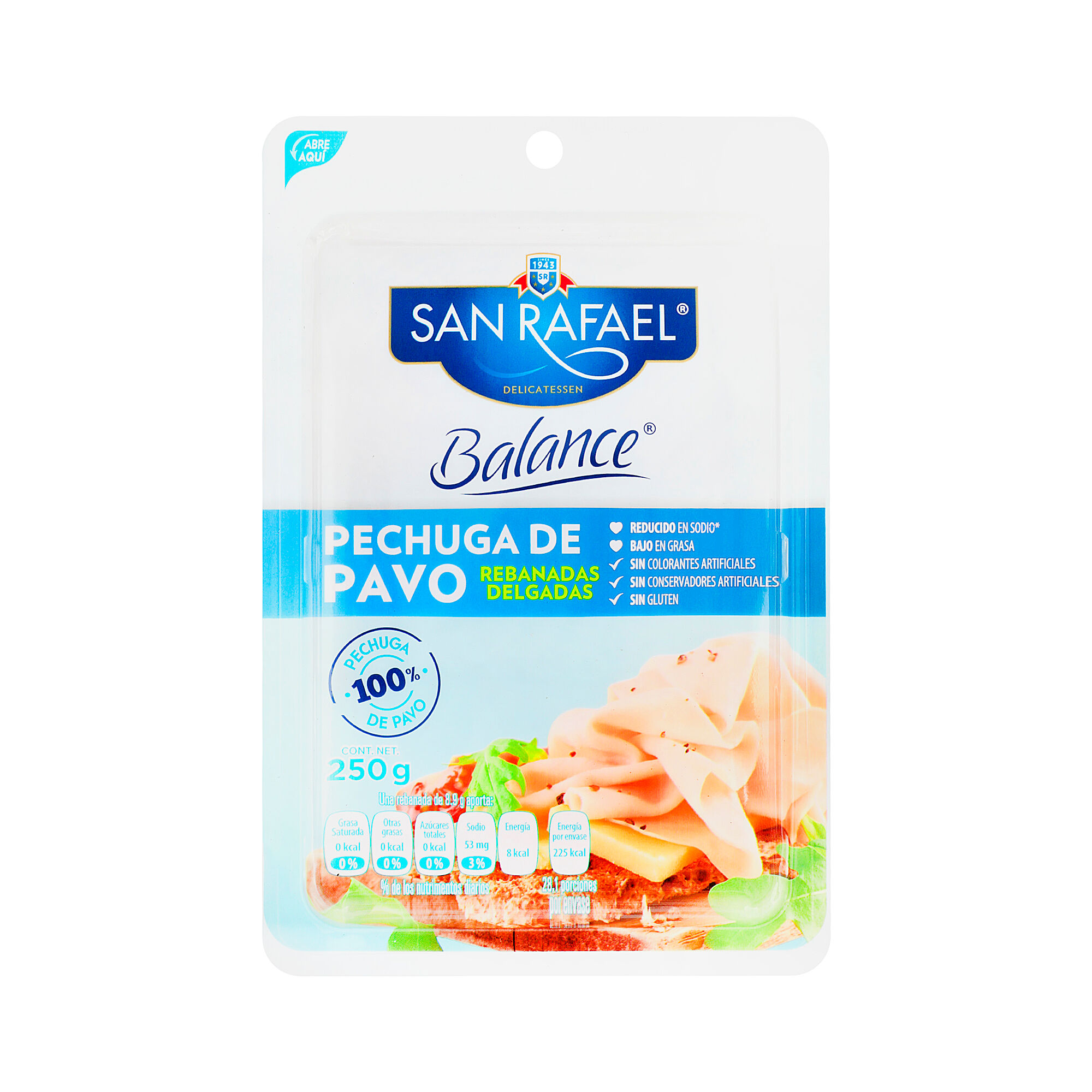 Pechuga De Pavo Balance San Rafael 250.0 Gr
