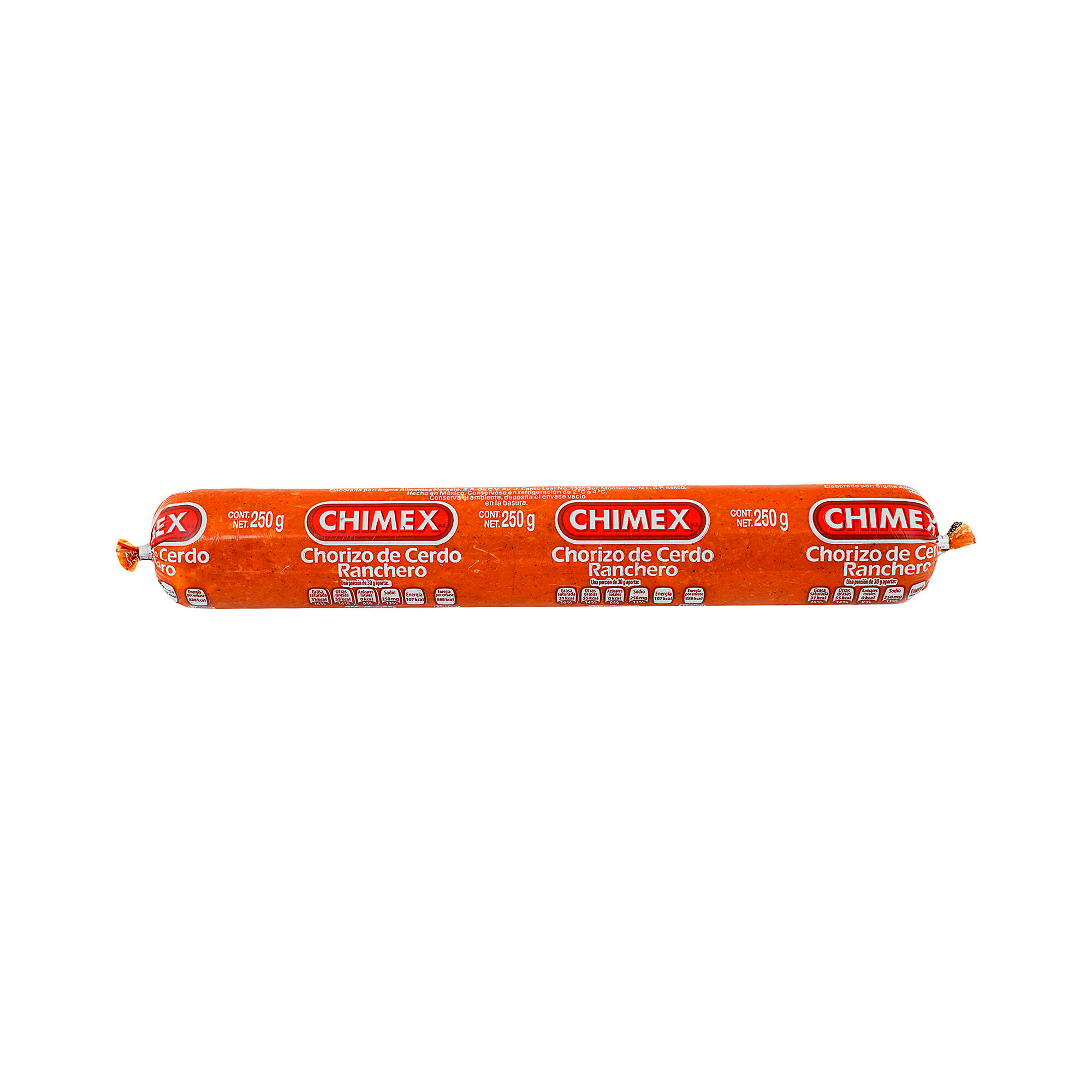 Chorizo Ranchero Chimex 250.0 Gr