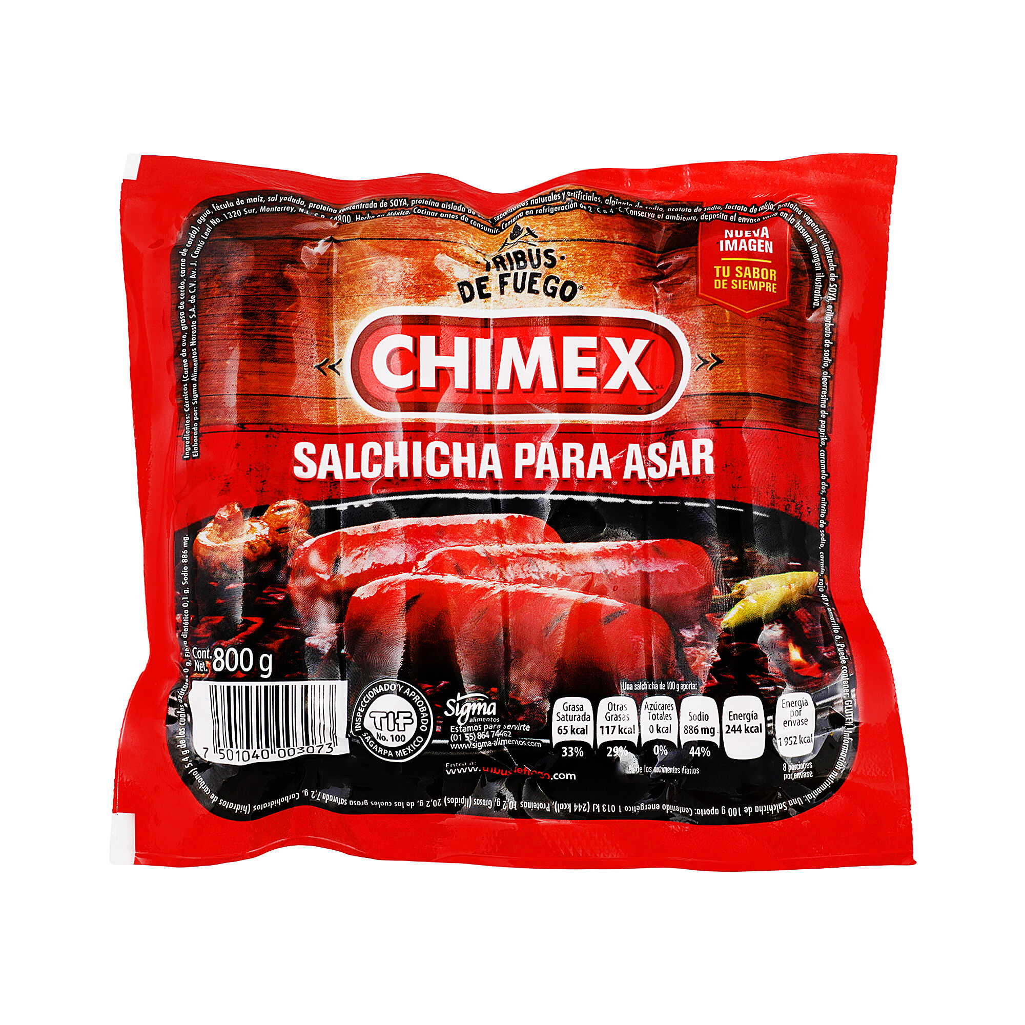 Salchicha Para Asar Chimex 800.0 Gr
