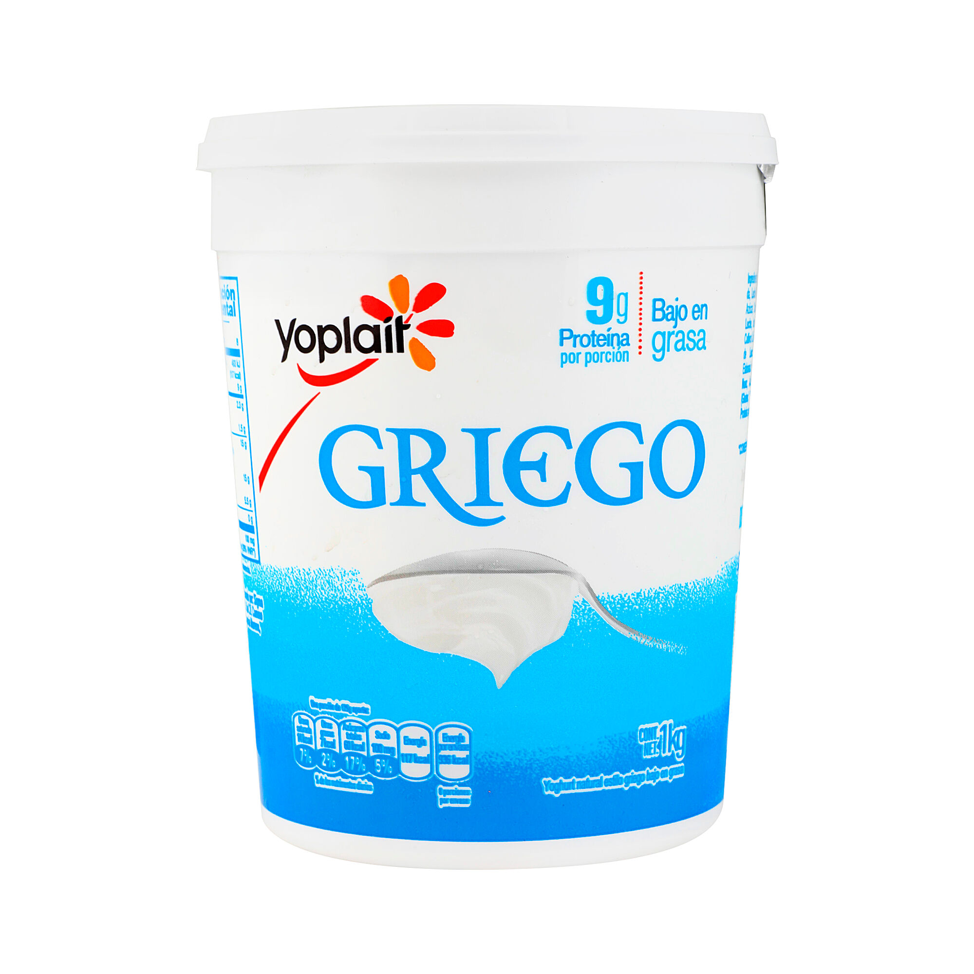 Yoghurt Griego Natural Bajo En Grasa Yoplait 1.0 Kg