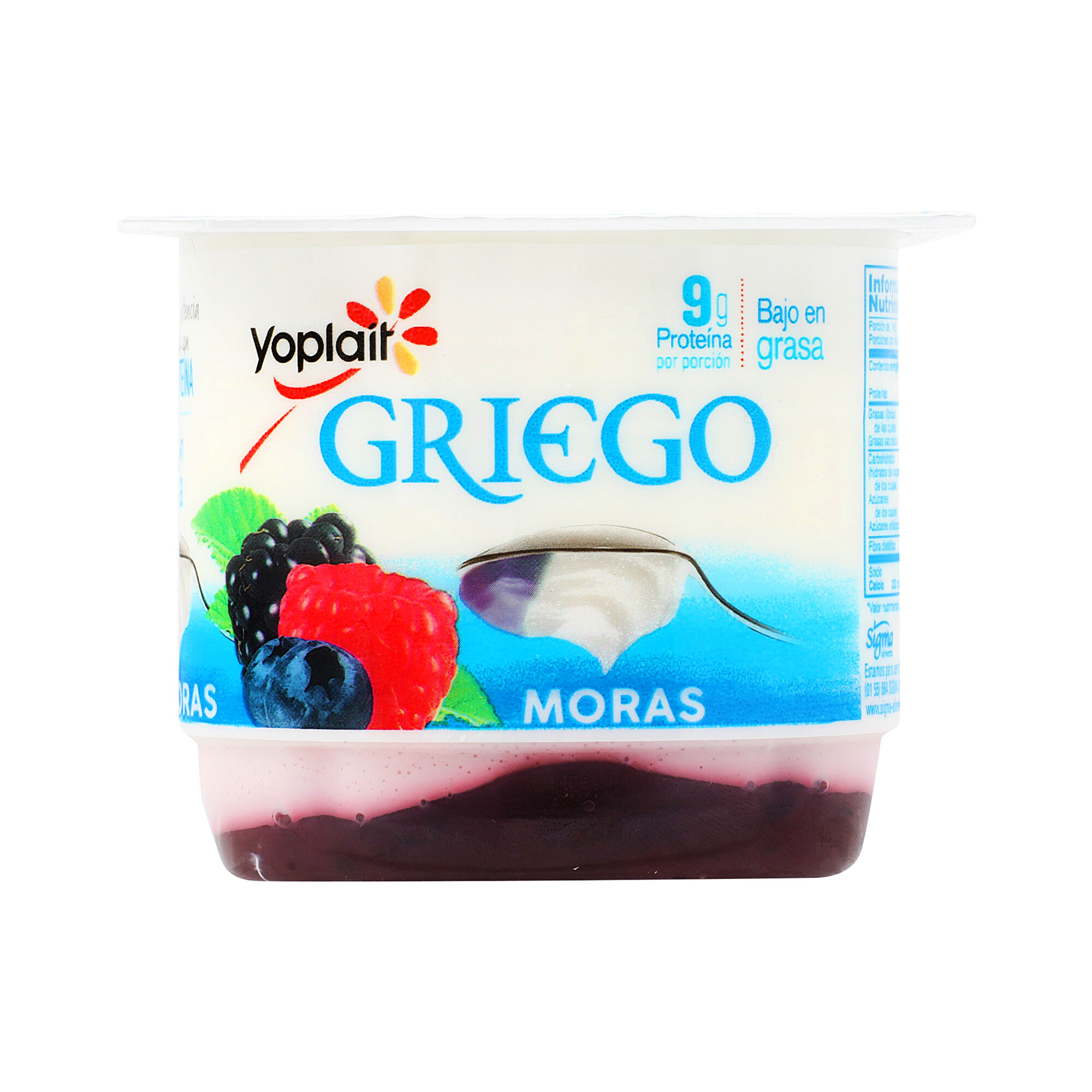 Yoghurt Seleccion Moras Griego Yoplait 145 0 Gr