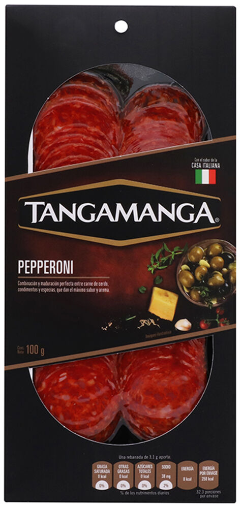 Pepperoni Rebanado Tangamanga 100 G