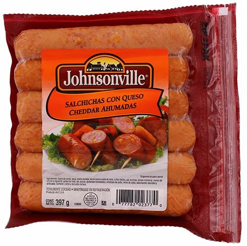 Salchicha Ahumada Con Cheddar Johnsonville 397.0 Gr