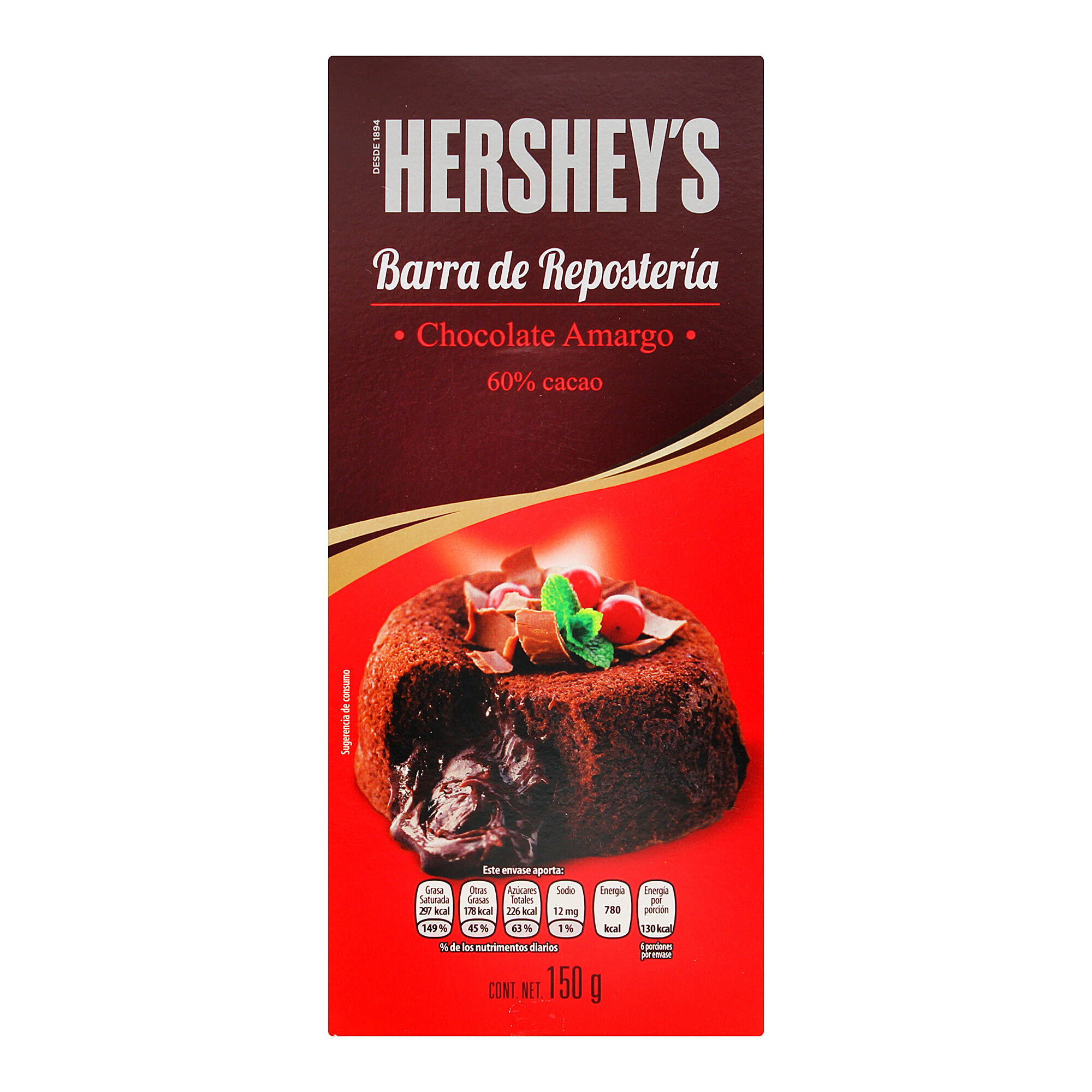 Bakery Bar Dark Chocolate Hersheys 150 0 Gr