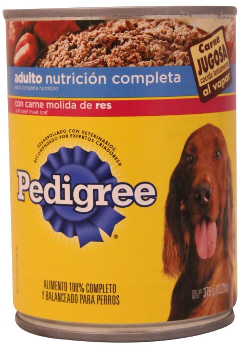 Comida Perro Carne Molida De Res Pedigree 375.0 Gr