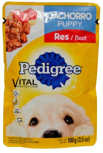 Comida Perro Puppy Pouch Res Pedigree 100.0 Gr