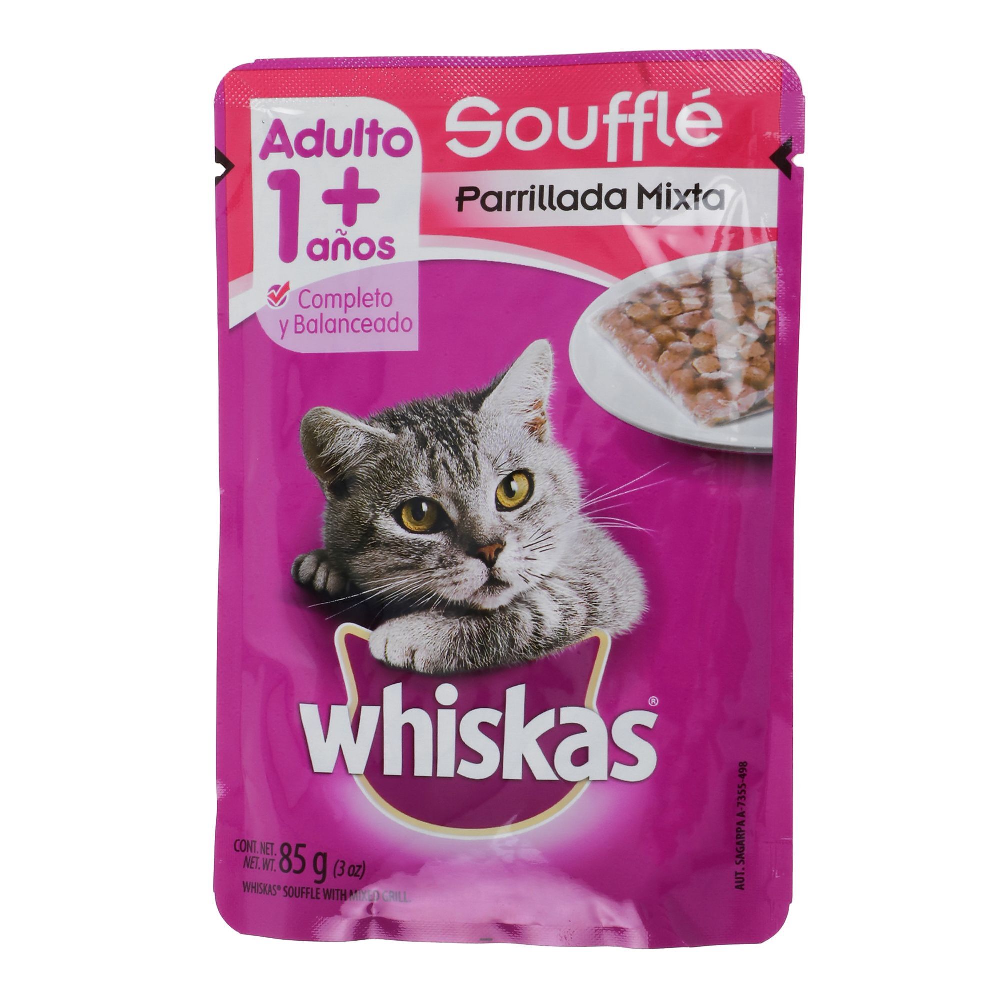 Comida Gato Pouch Parrillada Mixta Whiskas 85 0 Gr