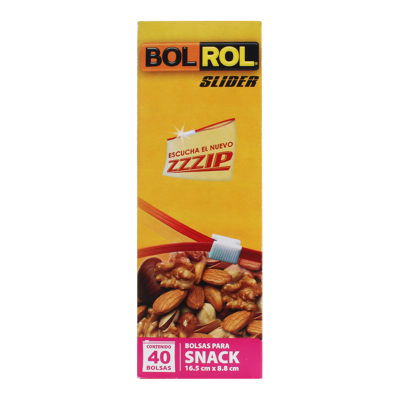 Bolsa Cocina Snack Slider Bol Rol 40.0 Pza