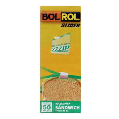 Bolsa Cocina P/sandwich Slider Bol Rol 50.0 Pza