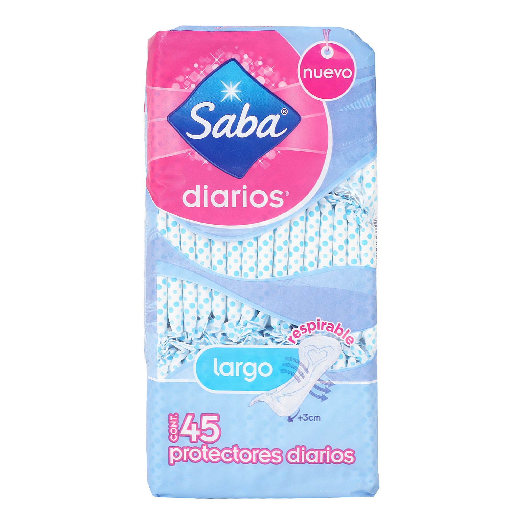 Protectores Diarios Delicate Largo Saba 50.0 Pza