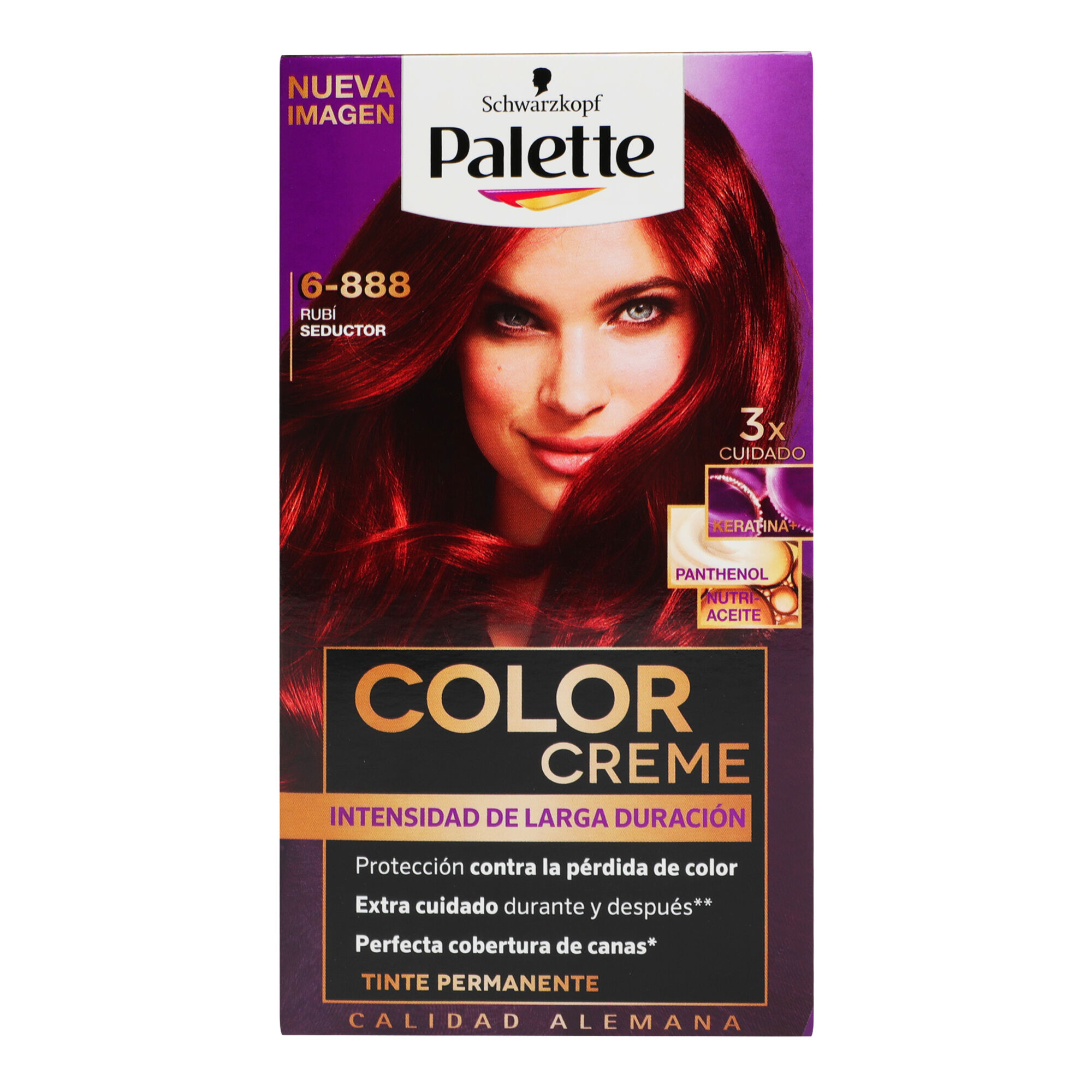 Tinte Cabello Rubio Seductor #6 888 Palette 1.0 Pza