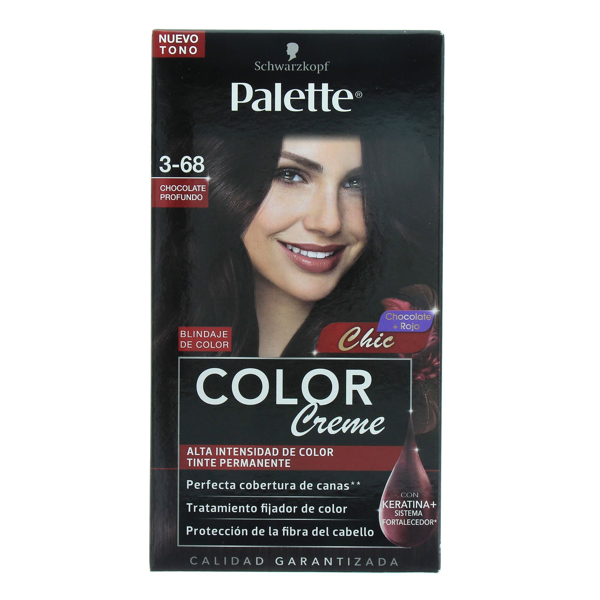 Tinte Cabello Chocolate Profundo #3 68 Palette 1.0 Pza