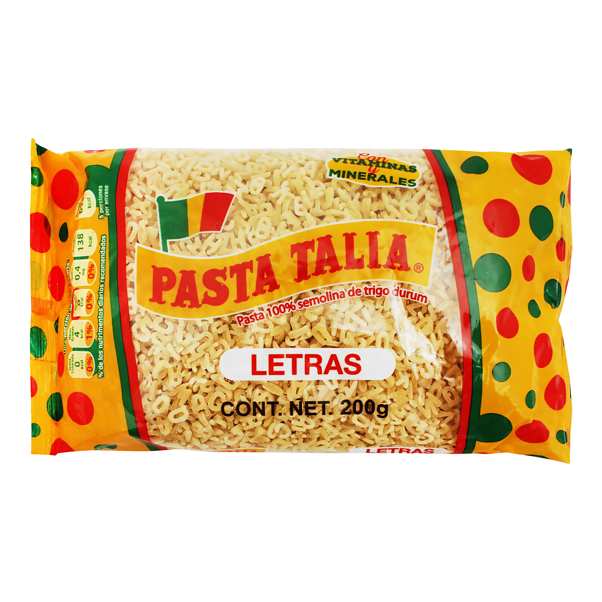 Pasta Letras Talia 200 0 Gr