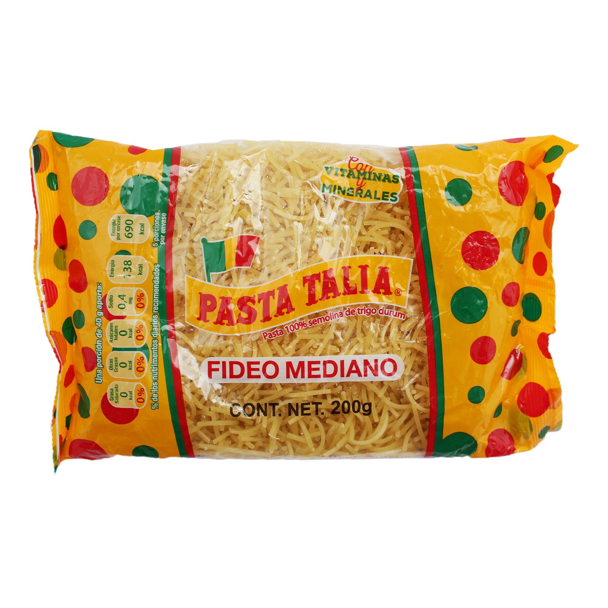 Pasta Fideo Cortado Med Talia 200 0 Gr