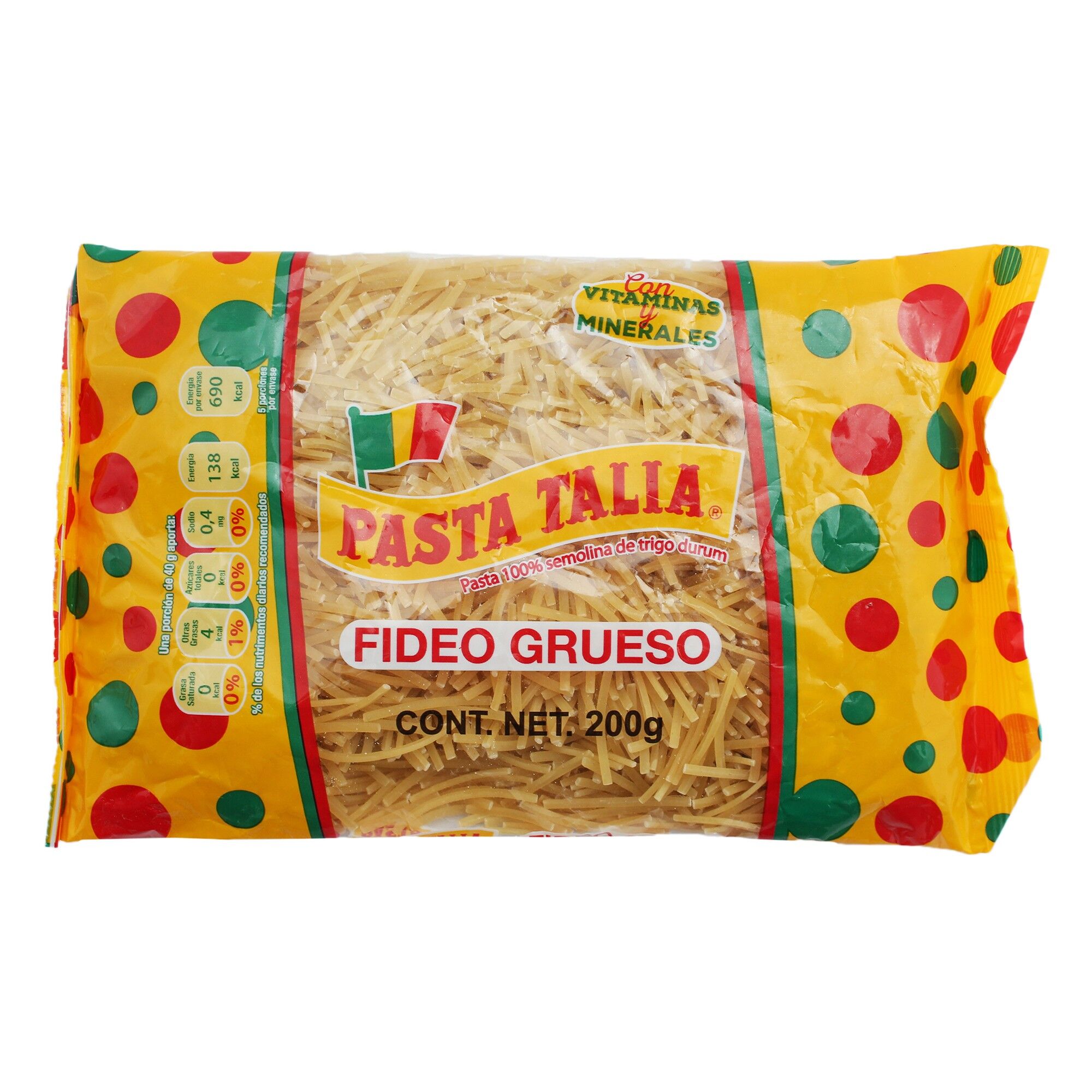 Pasta Fideo Cortado Grueso Talia 200 0 Gr