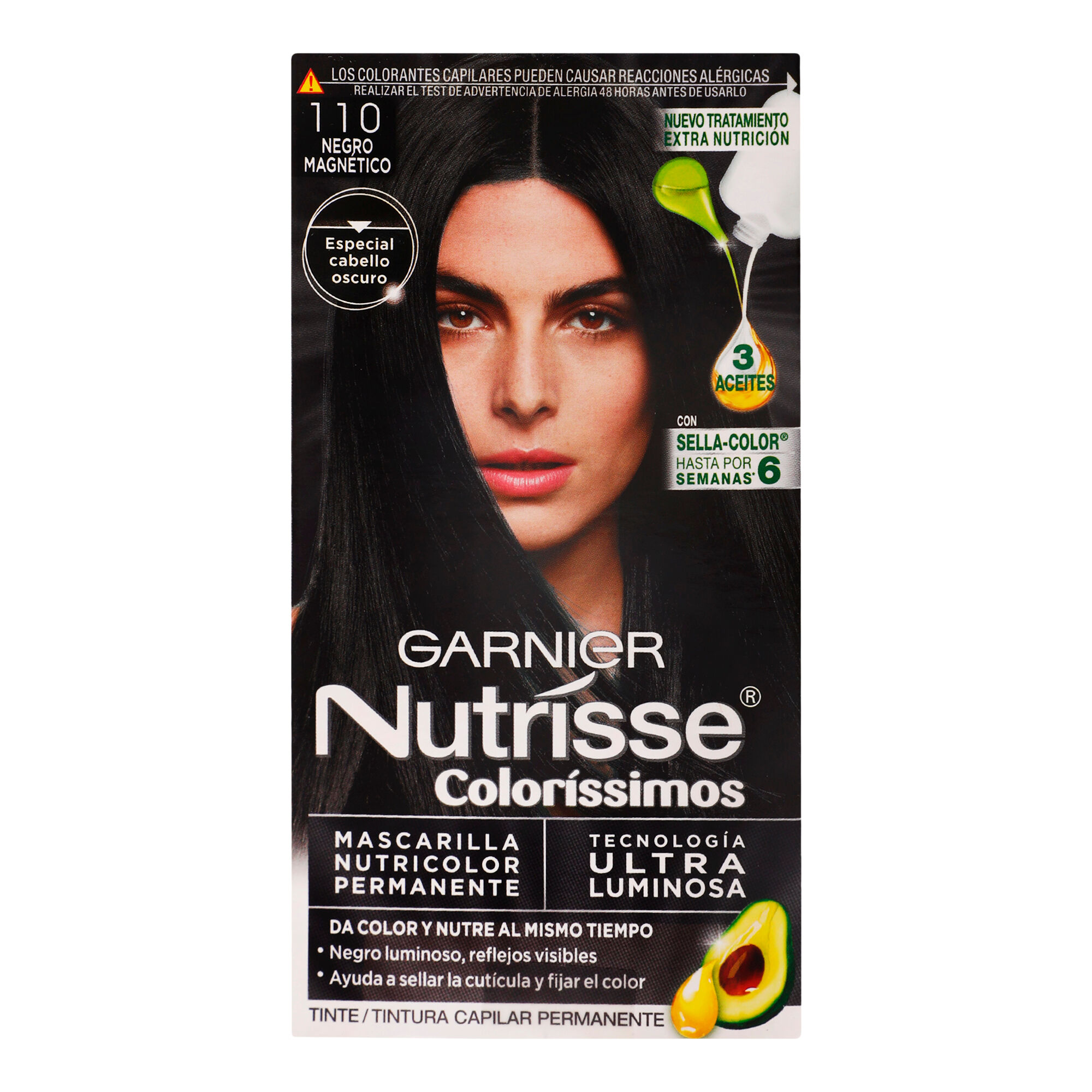Tinte Cabello Negro Zafiro #280 Nutrisse 1.0 Pza