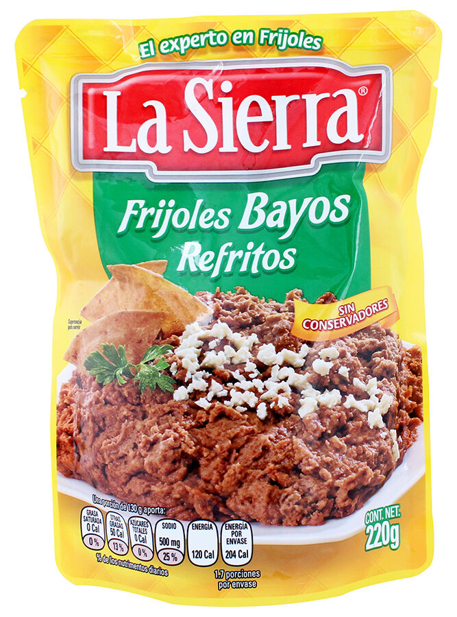 Frijol Bayo Refritos La Sierra 220.0 Gr