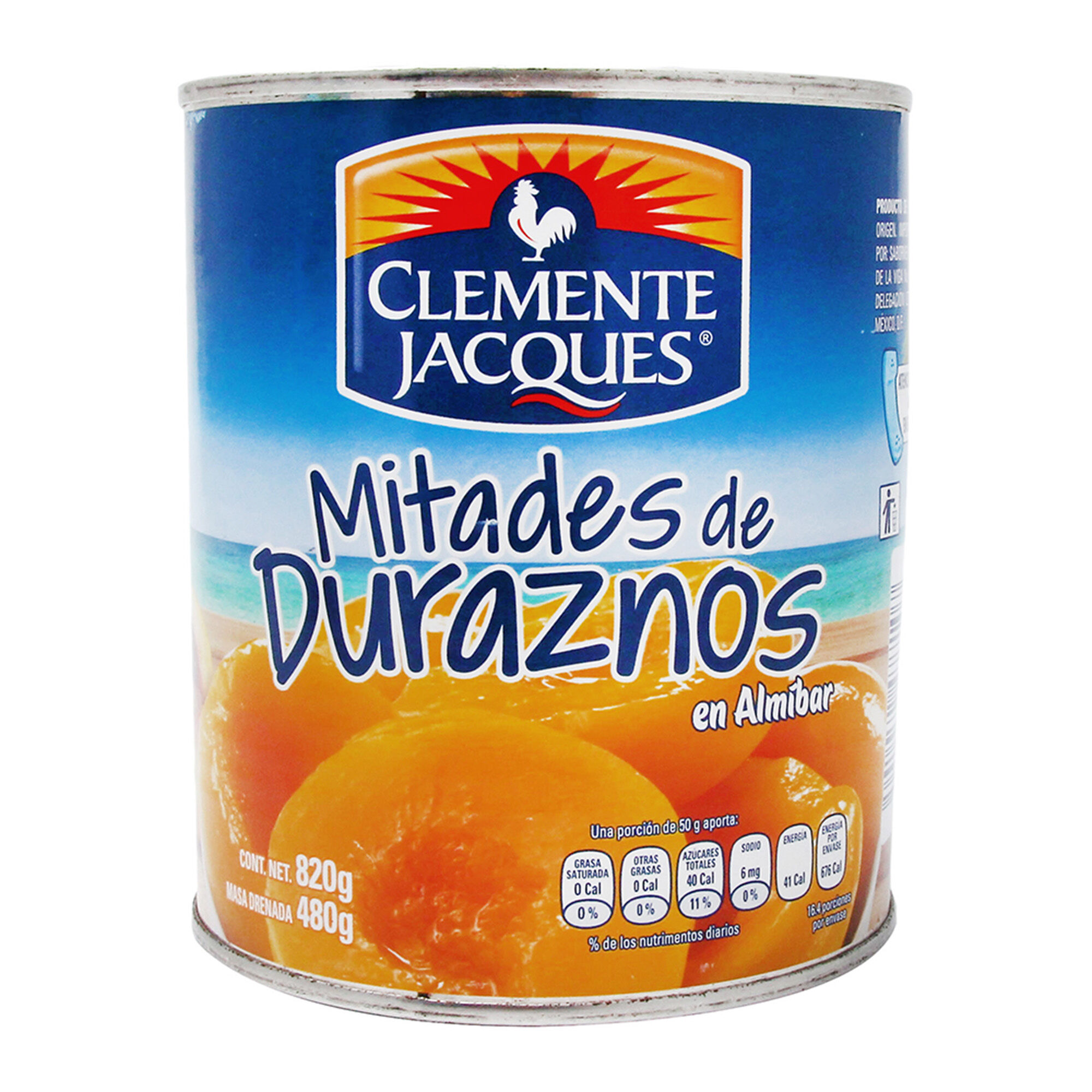 Durazno En Mitades Clemente Jac 820.0 Gr
