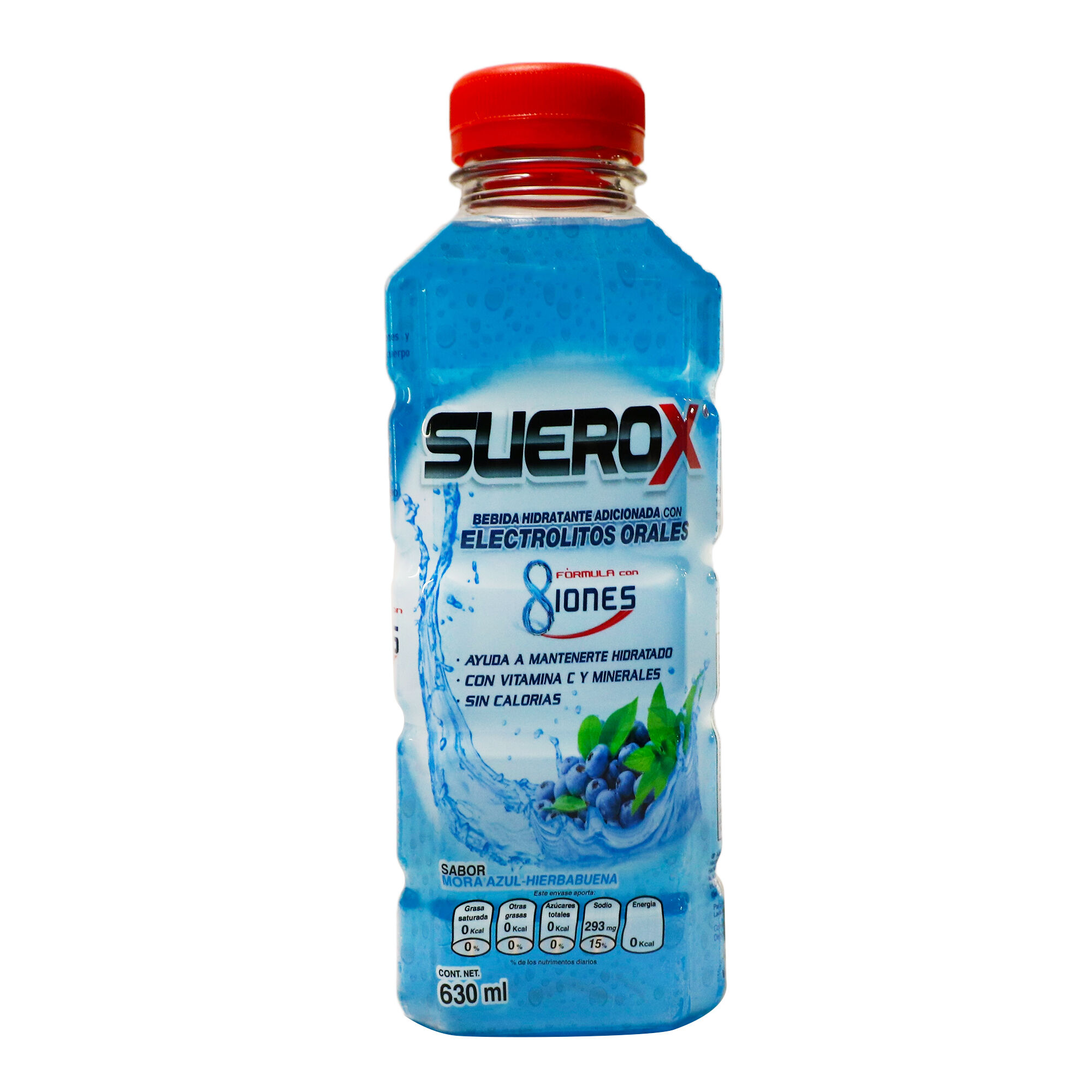 Mora Azul 8iones Suerox 630.0 Ml
