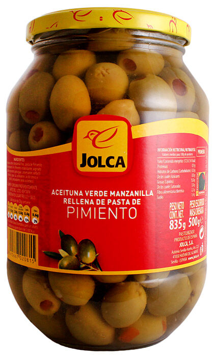 Aceituna Rell Pimiento Jolca 835.0 Gr