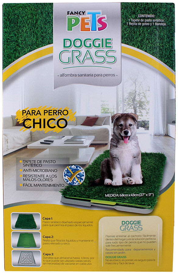 Tapete Pasto Sanit Doggie Grass Ch Fancy Pets 1.0 Pza