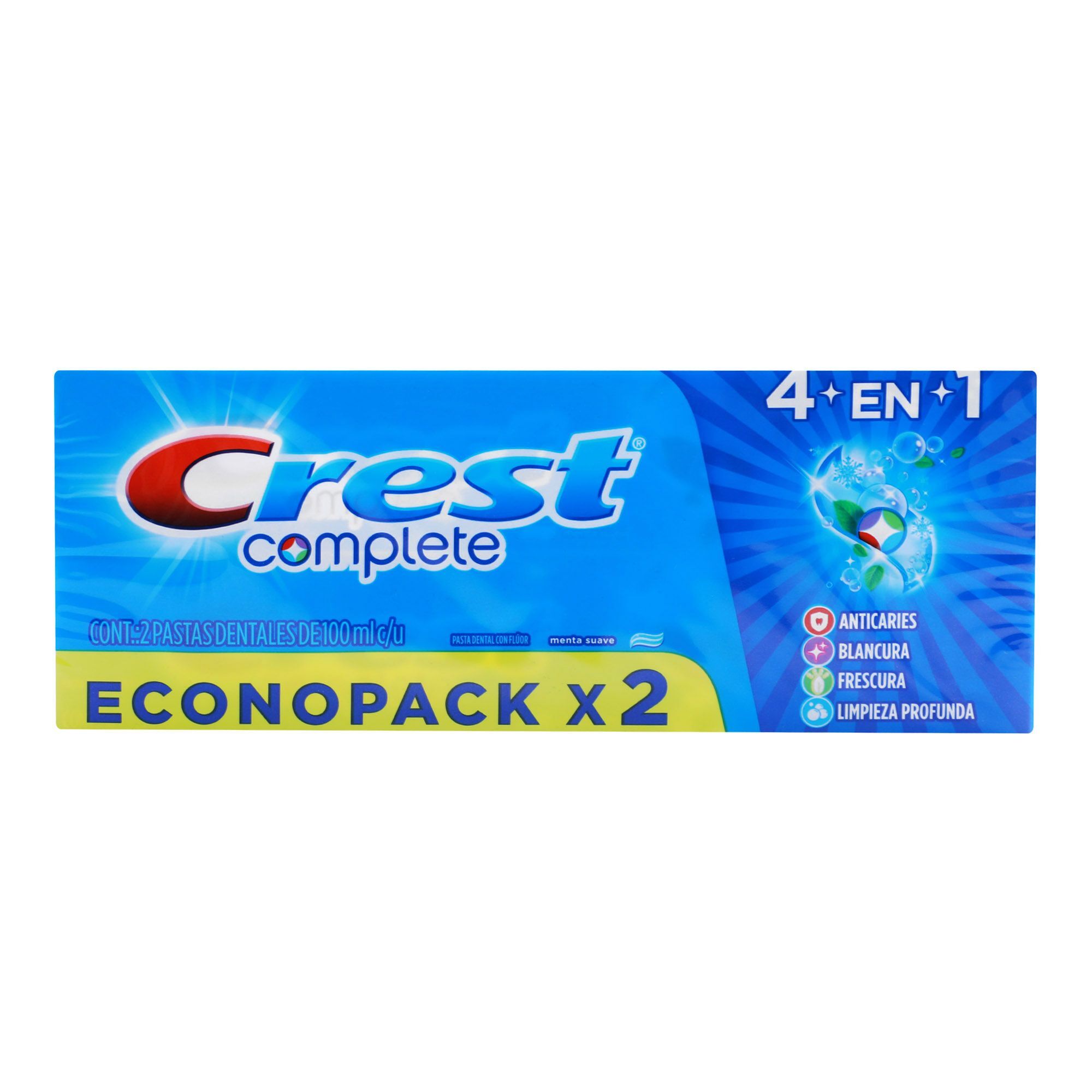 Pasta Dental Complete 2 X 90 Ml Crest 2.0 Pza