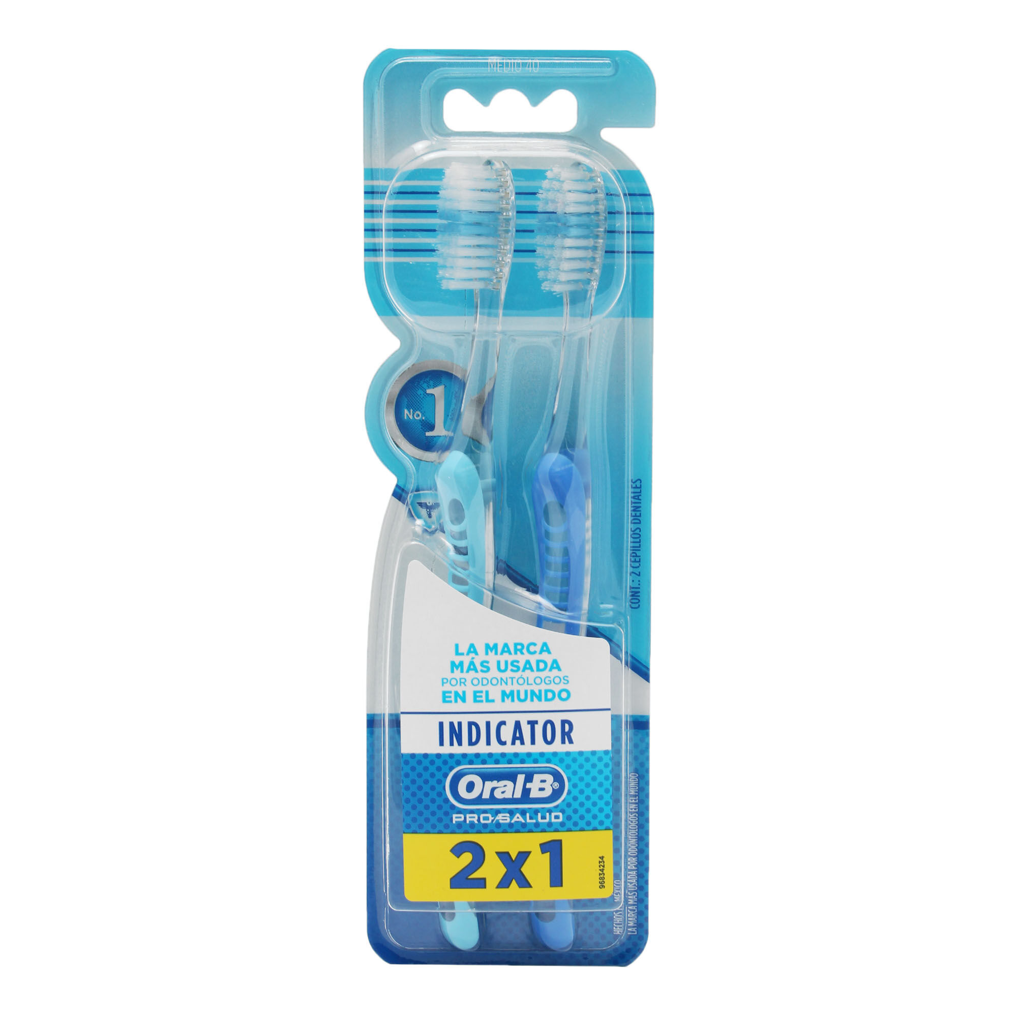 Cepillos 2x1 Pro Salud Indic 40m Oral B 2.0 Pza