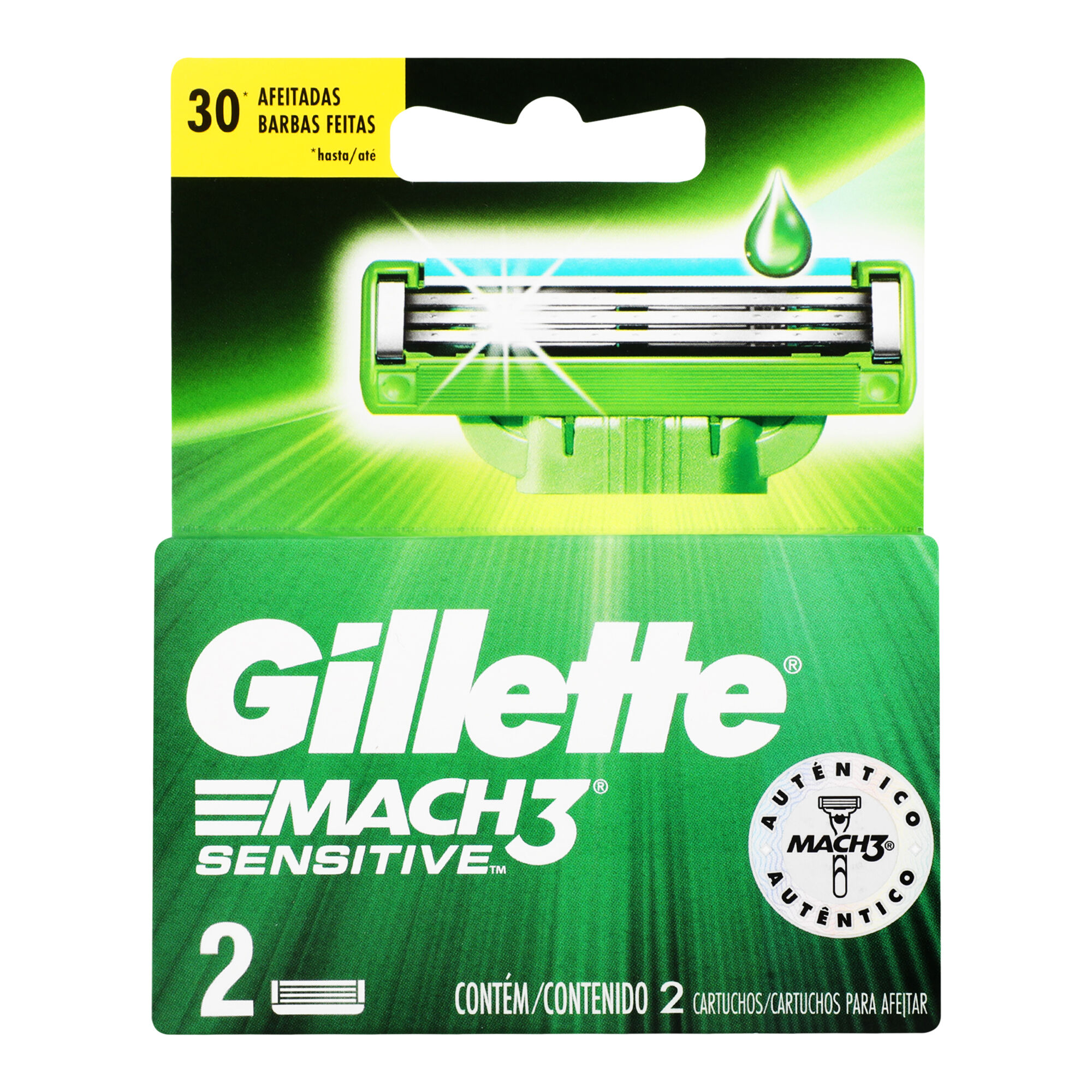 Cartuchos Mach3 Sensitive Gillette 2.0 Pza