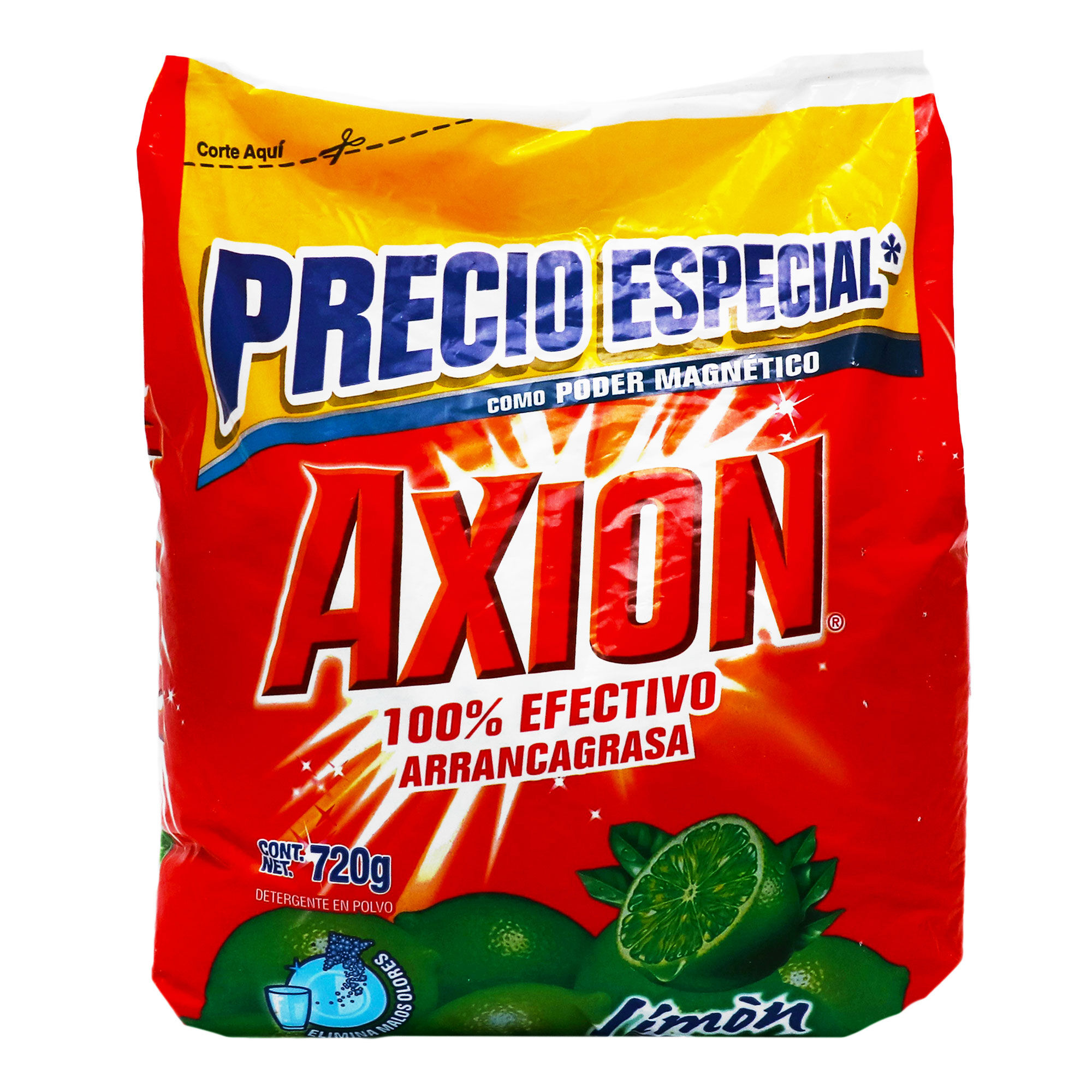 Detergente Polvo En Polvo Limon Axion 720.0 Gr