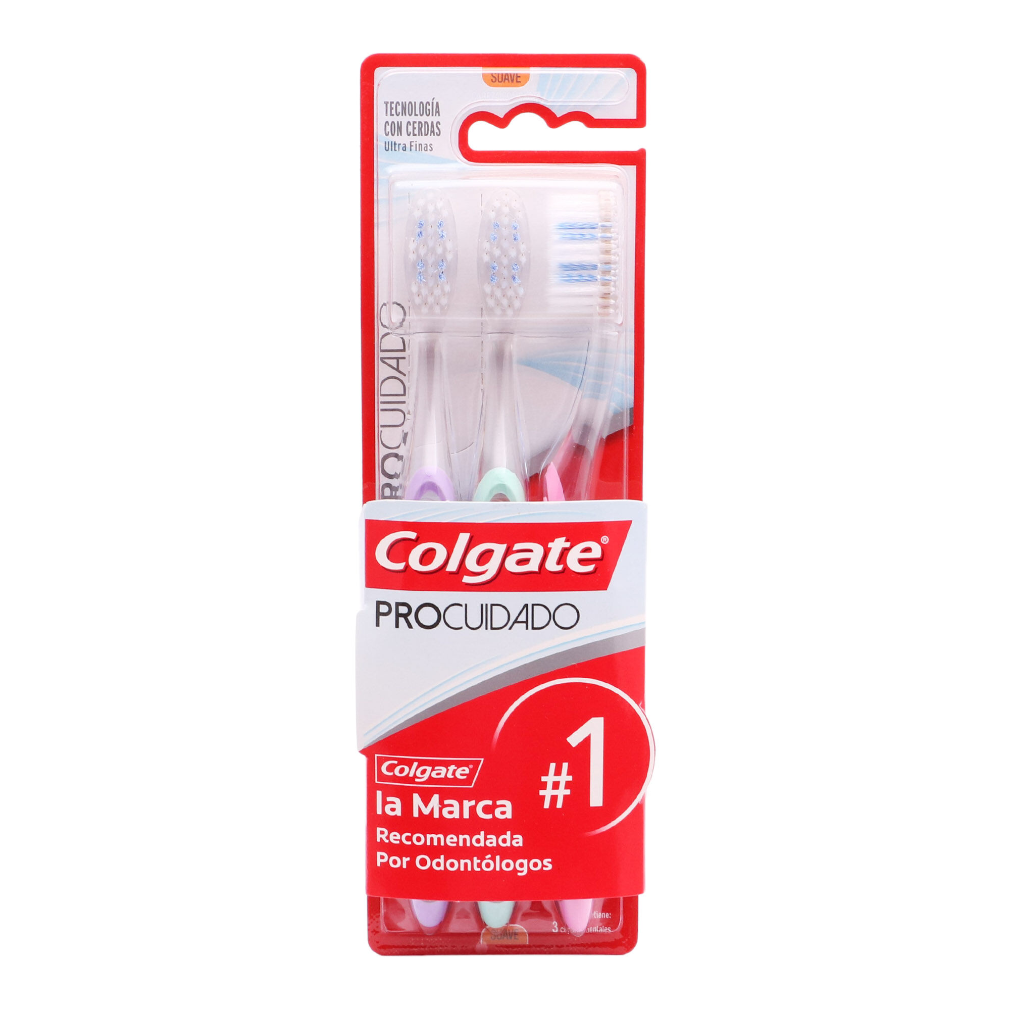 Cepillo Dental Tripack Procuidado Colgate 3.0 Pza